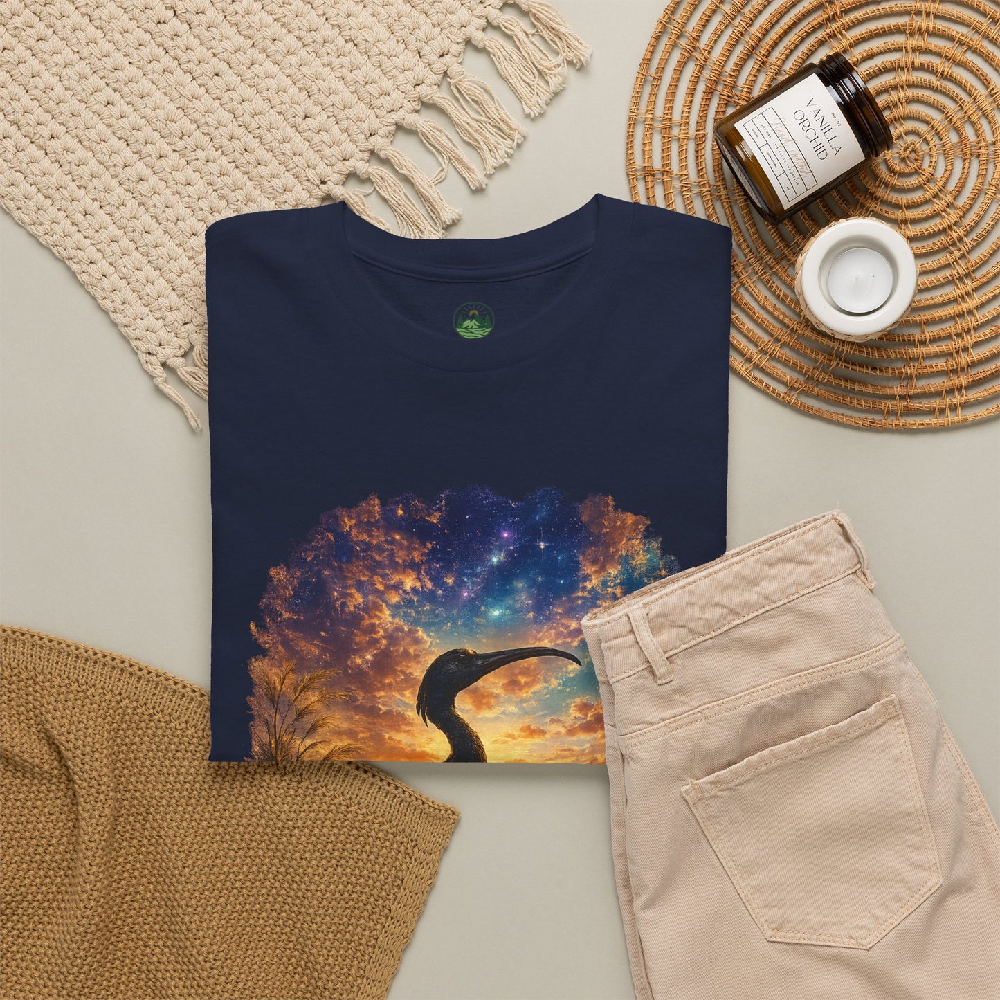 Spirit of Ancient Egypt – Sacred Ibis Nature T-Shirt | Egyptian Wildlife Graphic Tee