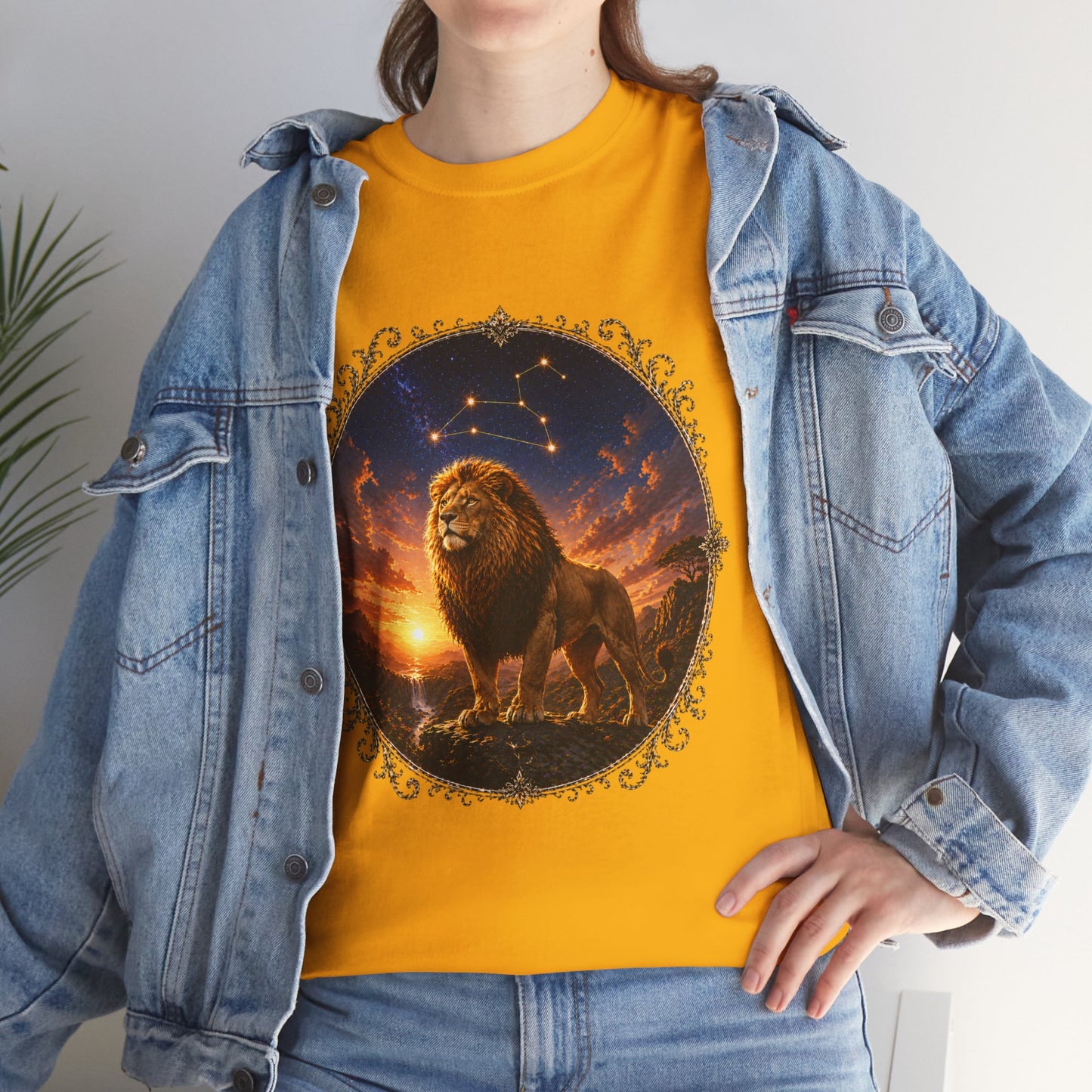 Leo Zodiac T-Shirt – Majestic Lion Cosmic Design | Bold Astrology Power Tee