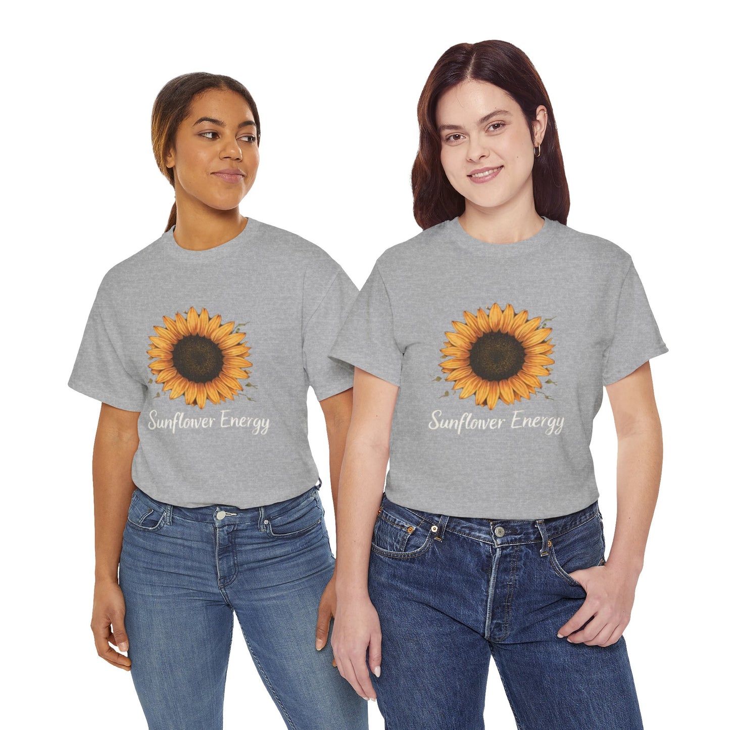 Sunflower Energy T- Shirt - Minimalist Nature Aesthetic Tee, Positive Vibes Graphic Shirt