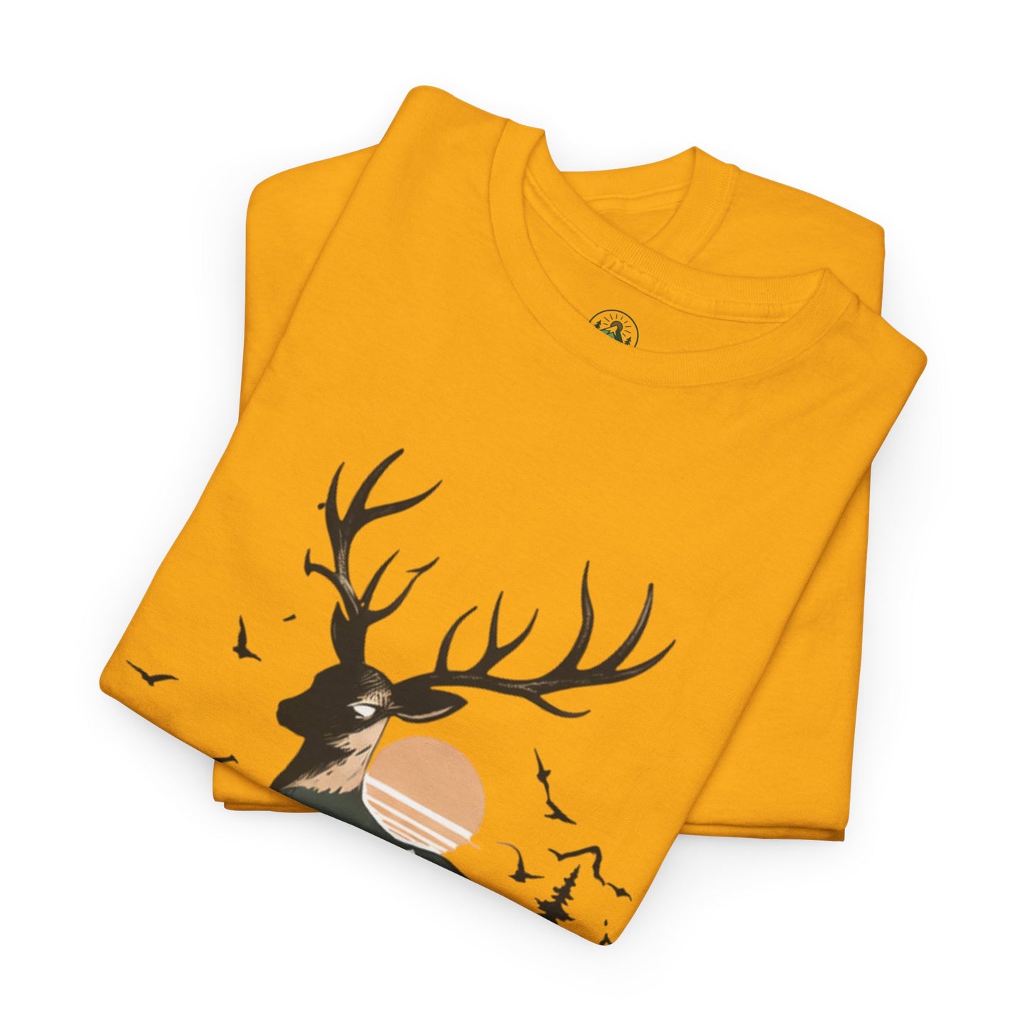 Minimalist Deer Nature T-Shirt – Forest Wildlife Graphic Tee, Calm Aesthetic Shirt
