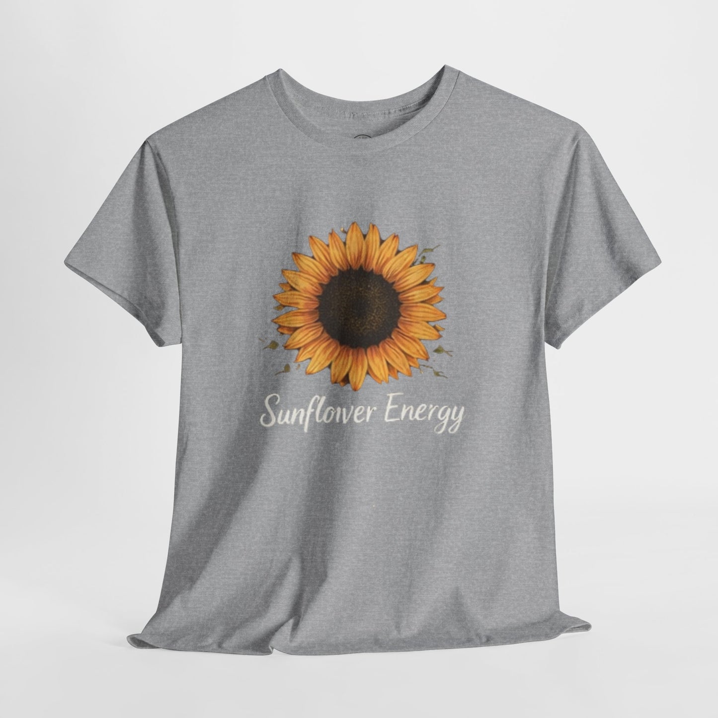 Sunflower Energy T- Shirt - Minimalist Nature Aesthetic Tee, Positive Vibes Graphic Shirt