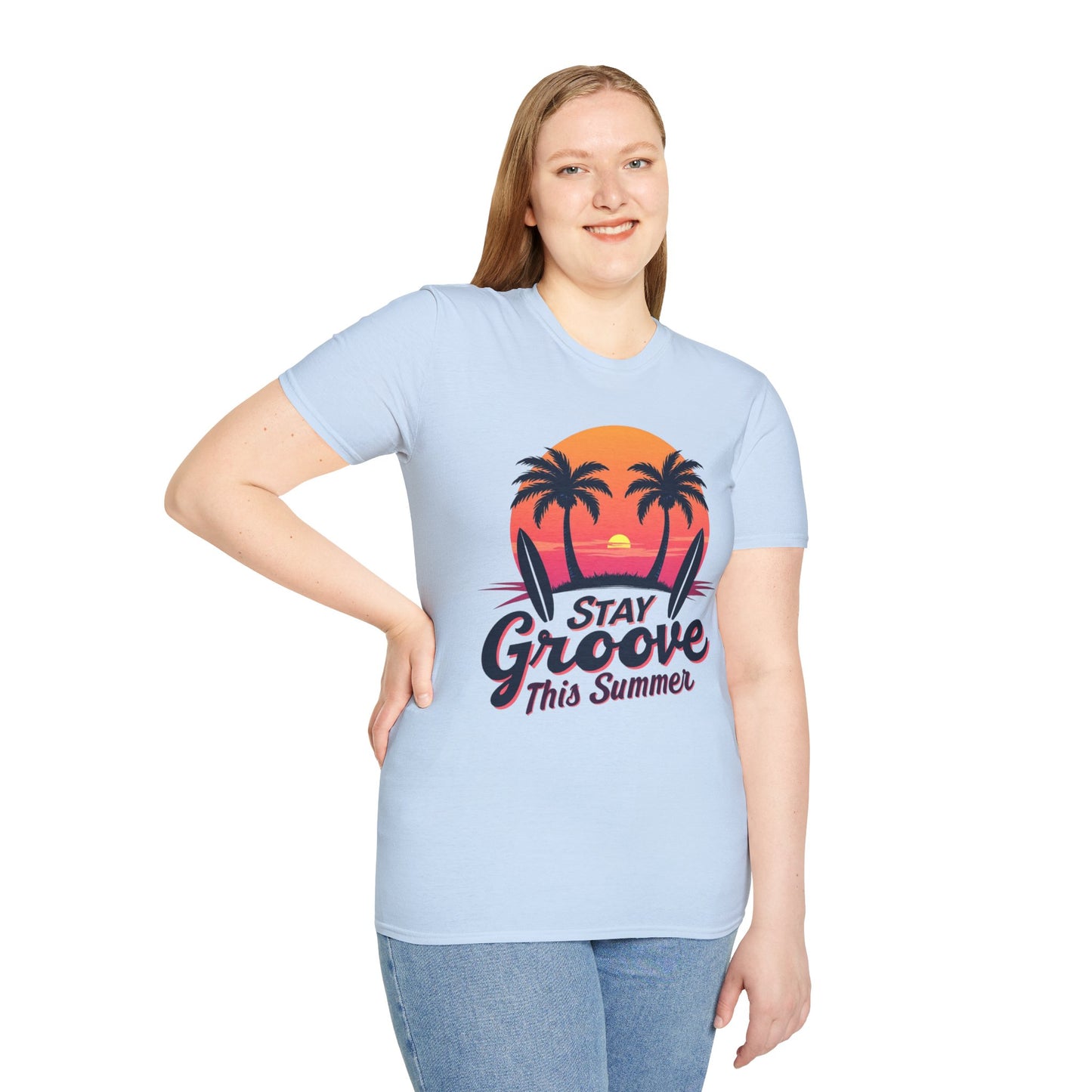 Stay Groovy Summer T-Shirt – Retro Vibe Graphic Tee