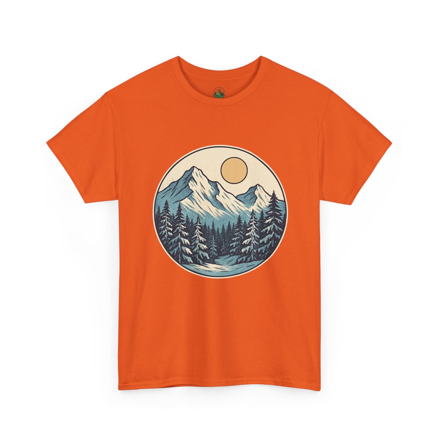 Winter Sunrise T-Shirt – Minimalist Nature Landscape Tee