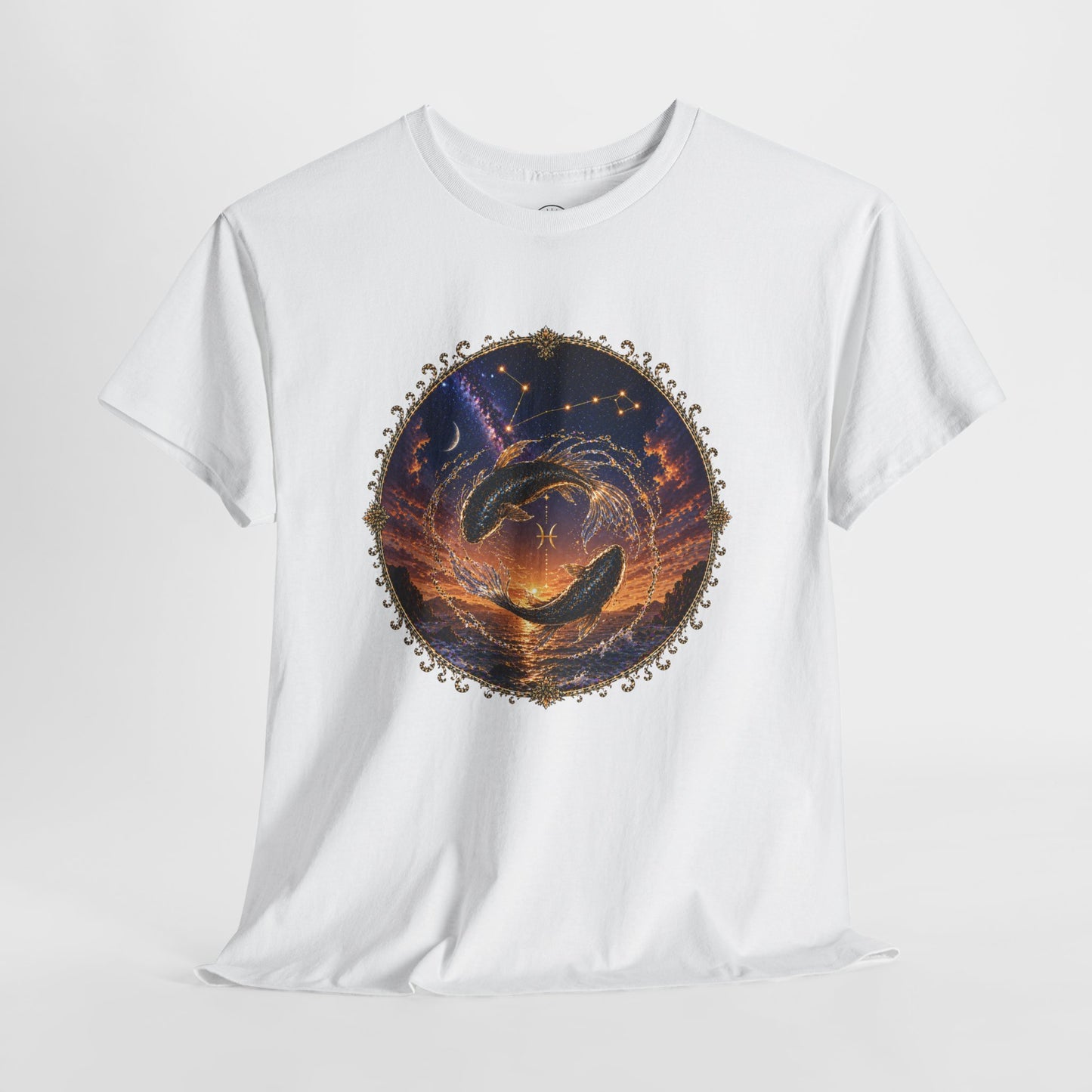 Pisces Zodiac T-Shirt – Dreamy Fish Cosmic Design | Spiritual & Aesthetic Astrology Tee
