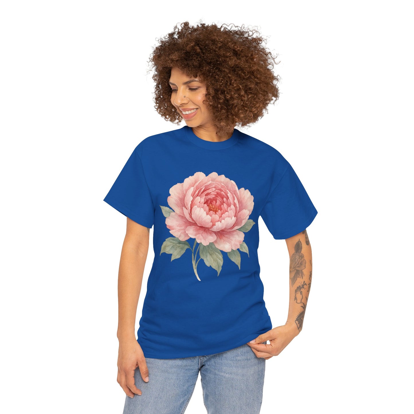 Peony Flower T-Shirt – Soft Floral Aesthetic Tee
