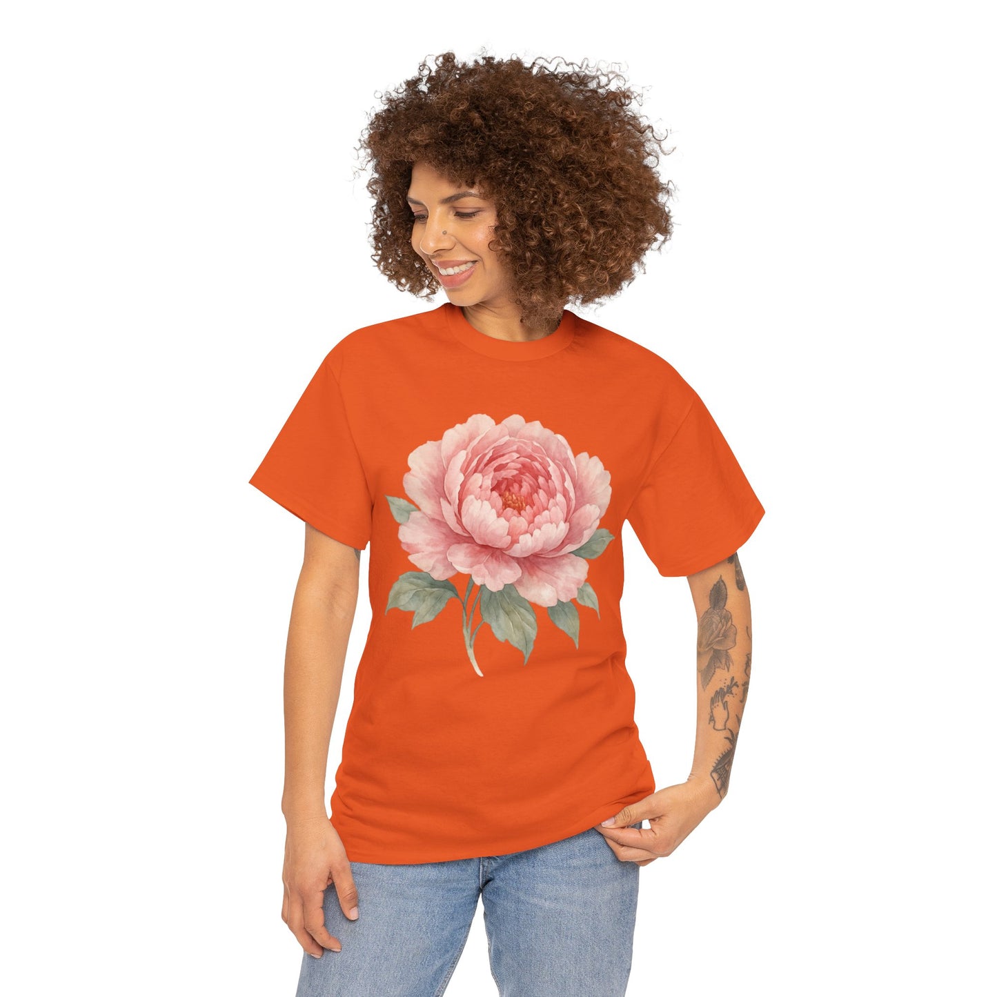 Peony Flower T-Shirt – Soft Floral Aesthetic Tee