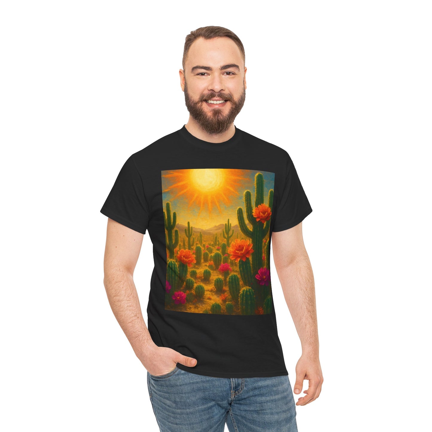 Desert Bloom T-Shirt – Minimalist Nature Aesthetic Tee