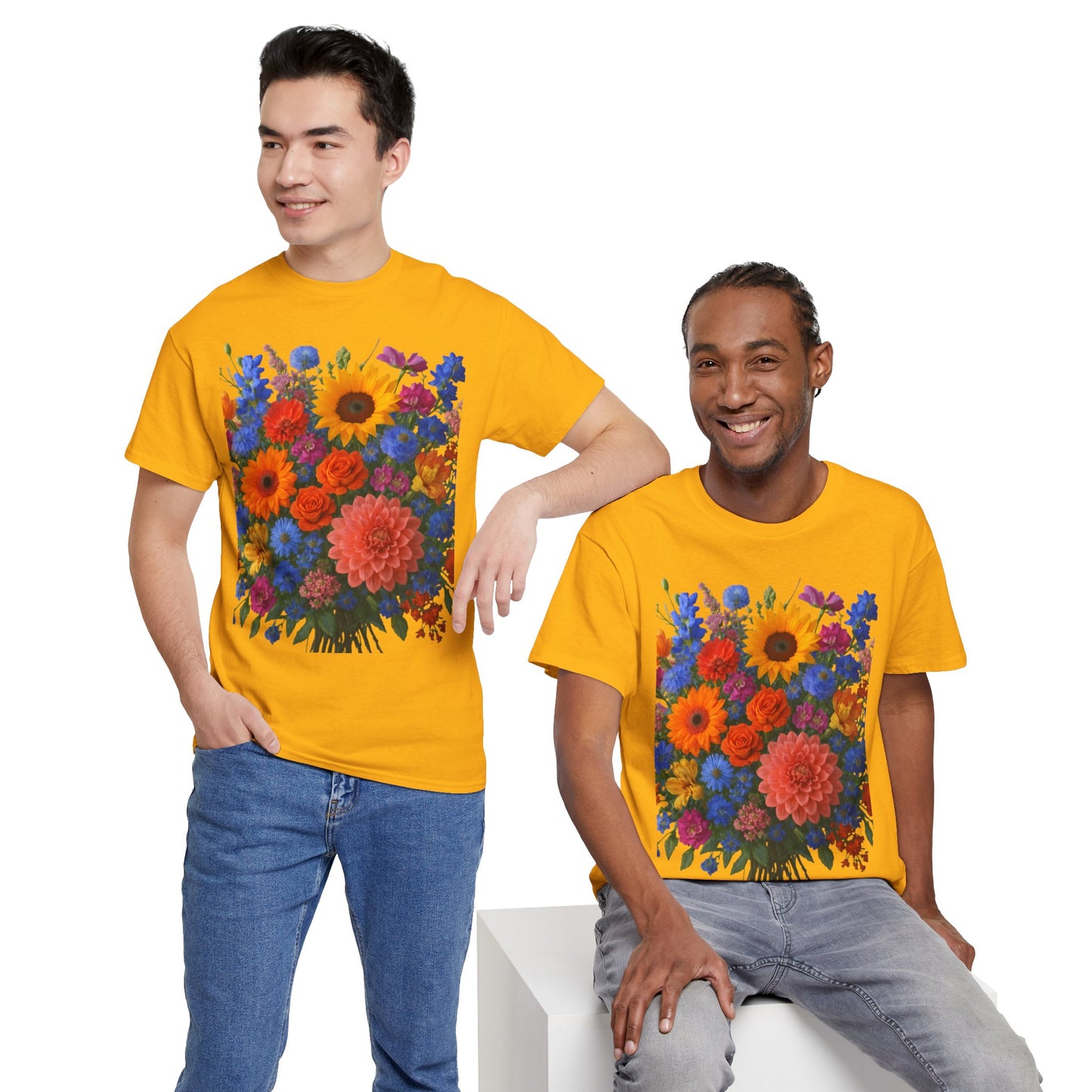 Garden Bouquet Flower T-Shirt – Summer Floral Aesthetic Tee