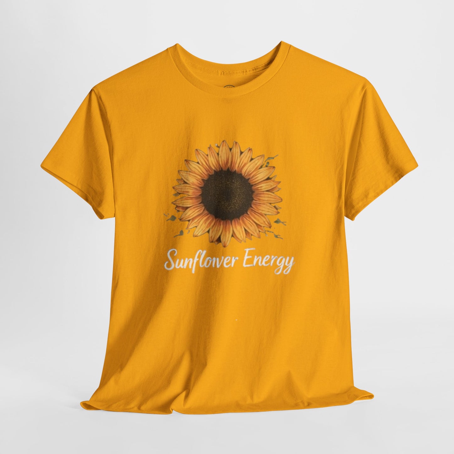 Sunflower Energy T- Shirt - Minimalist Nature Aesthetic Tee, Positive Vibes Graphic Shirt
