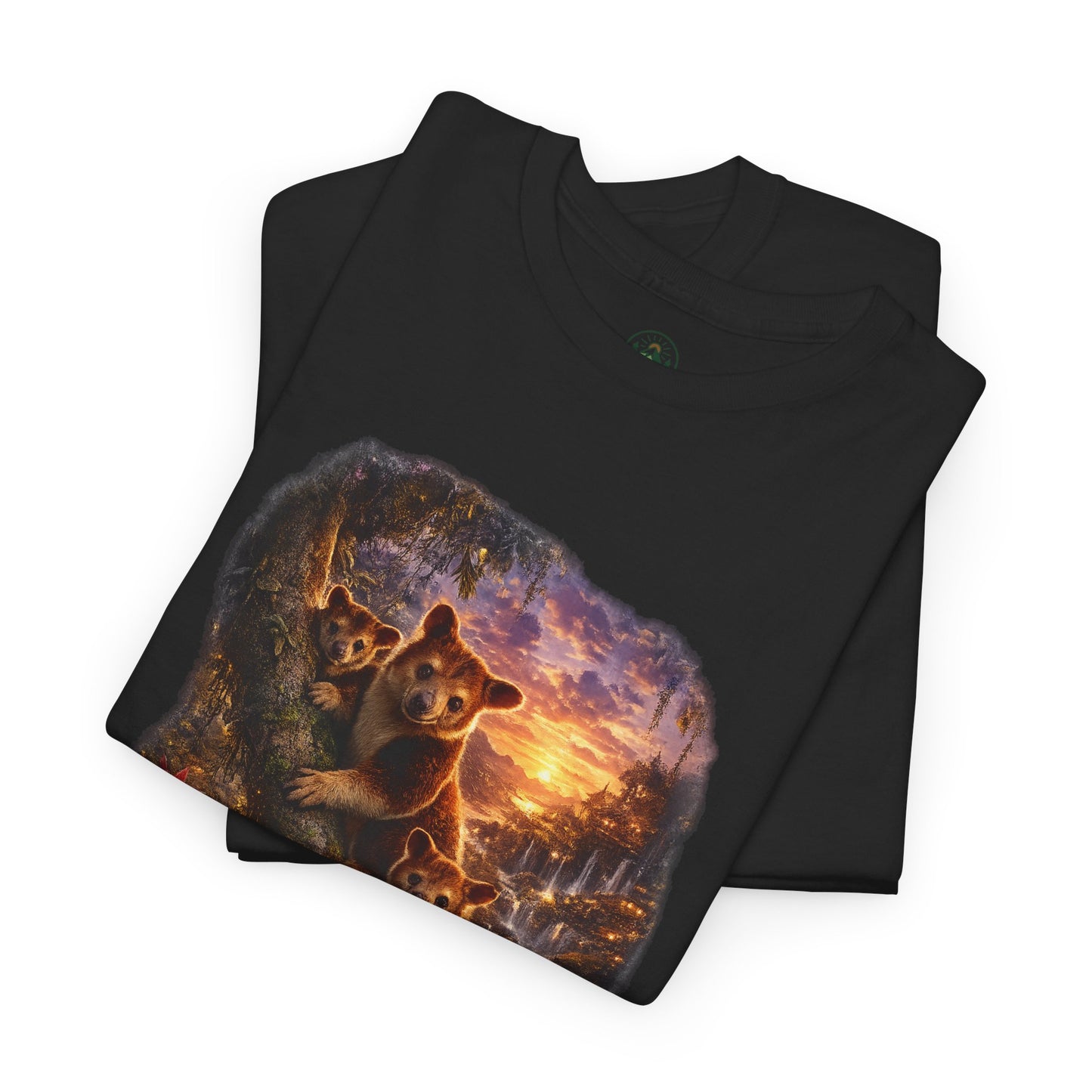 Tree Kangaroo T-Shirt – Mystic Forest Wildlife Design | Rare Nature Graphic Tee