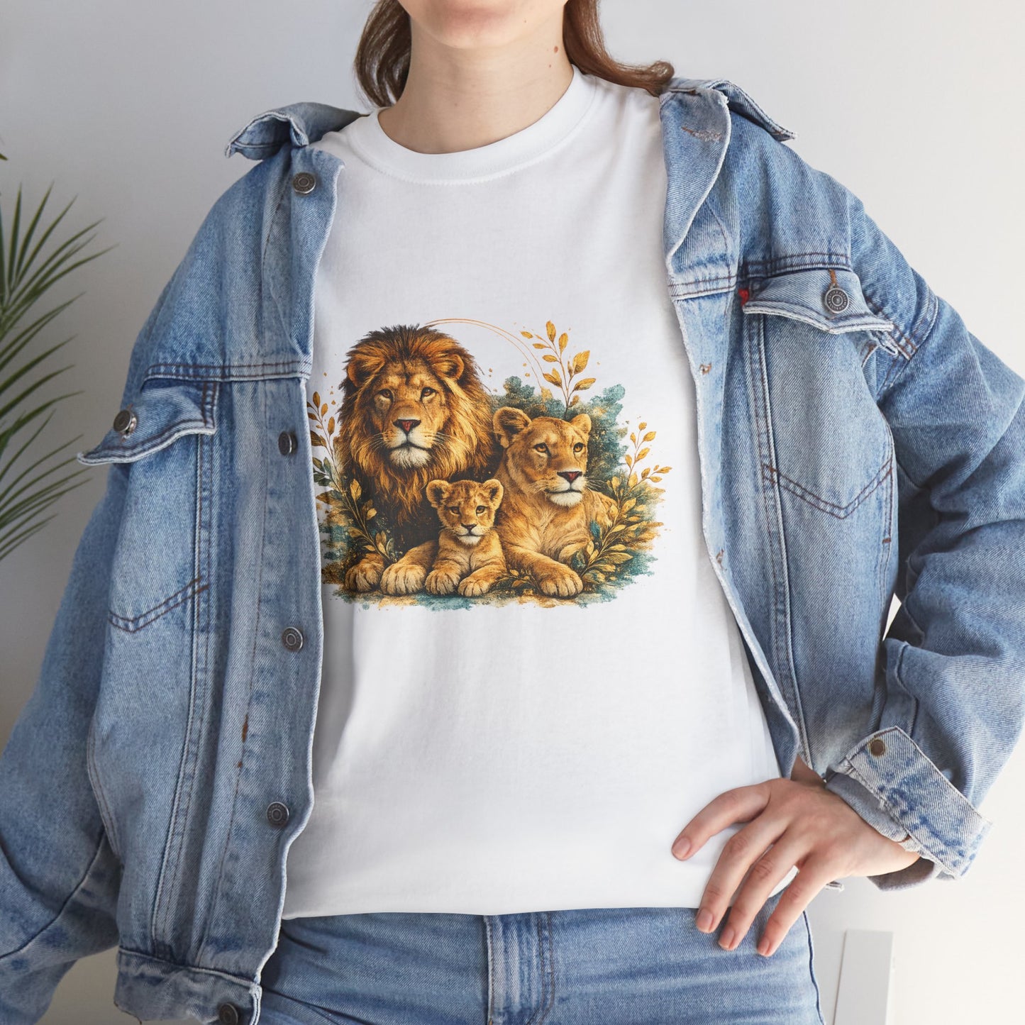 Lion Family T-Shirt – Majestic Wildlife Nature Design | Lion Pride Graphic Tee