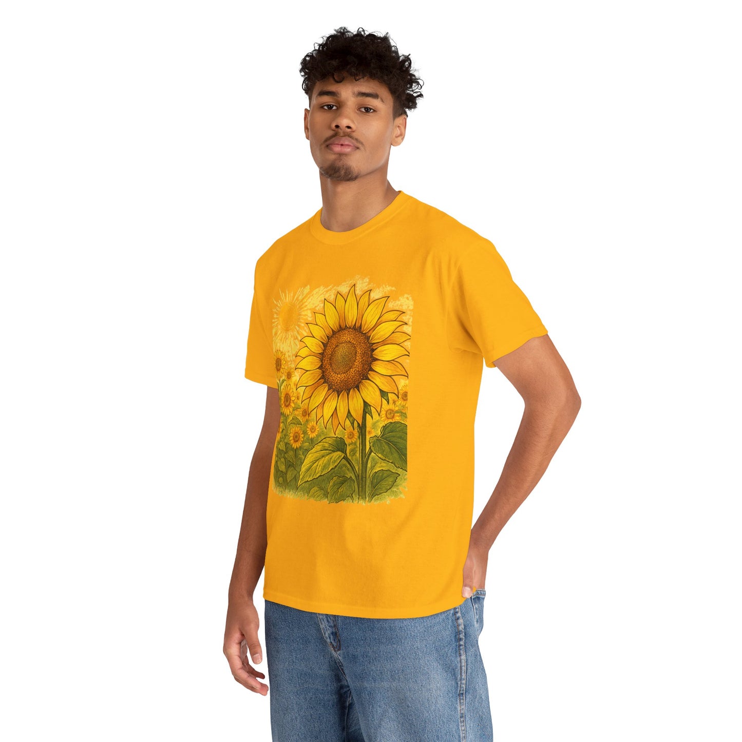Sunflower Sunshine T-Shirt – Bright Floral Aesthetic Tee