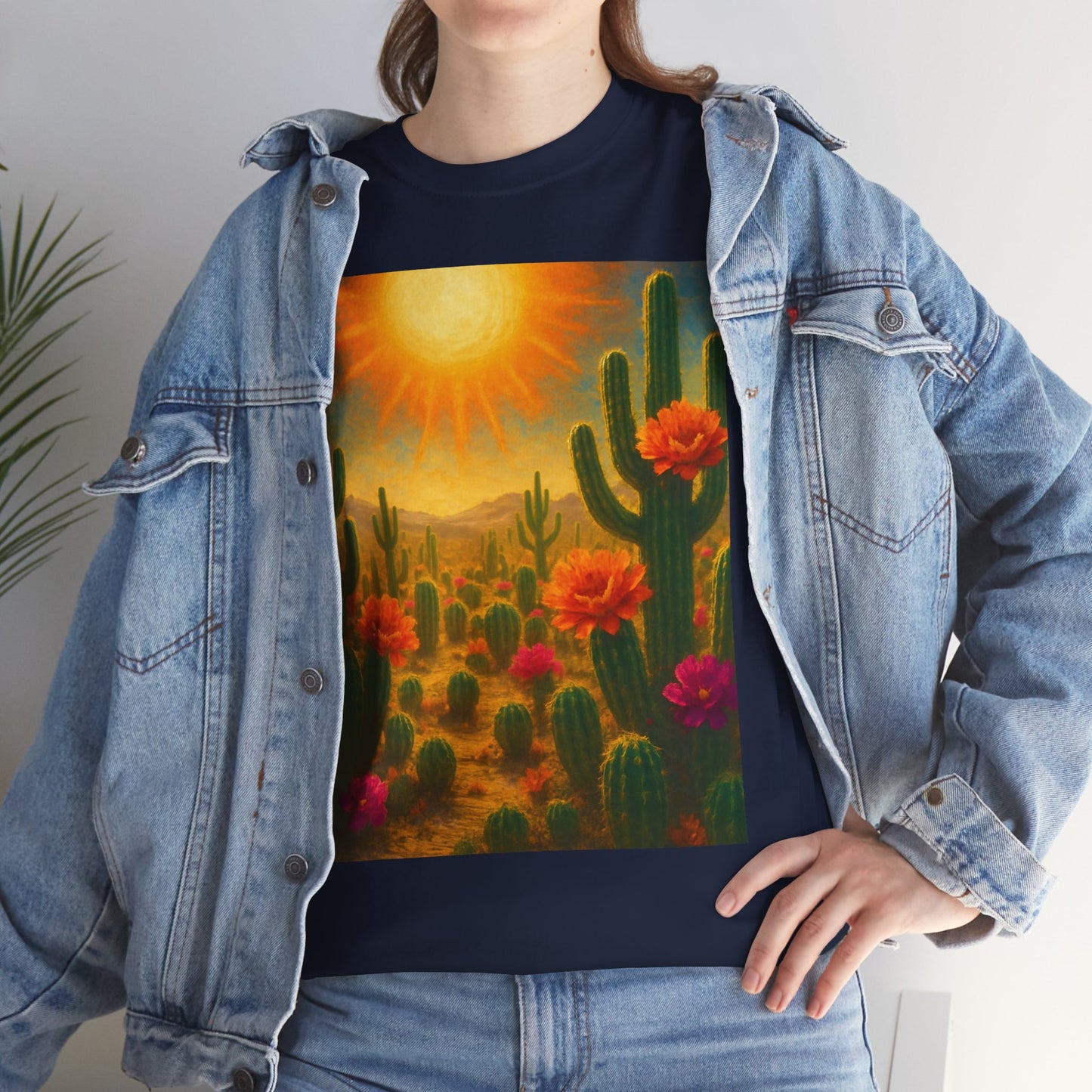Desert Bloom T-Shirt – Minimalist Nature Aesthetic Tee