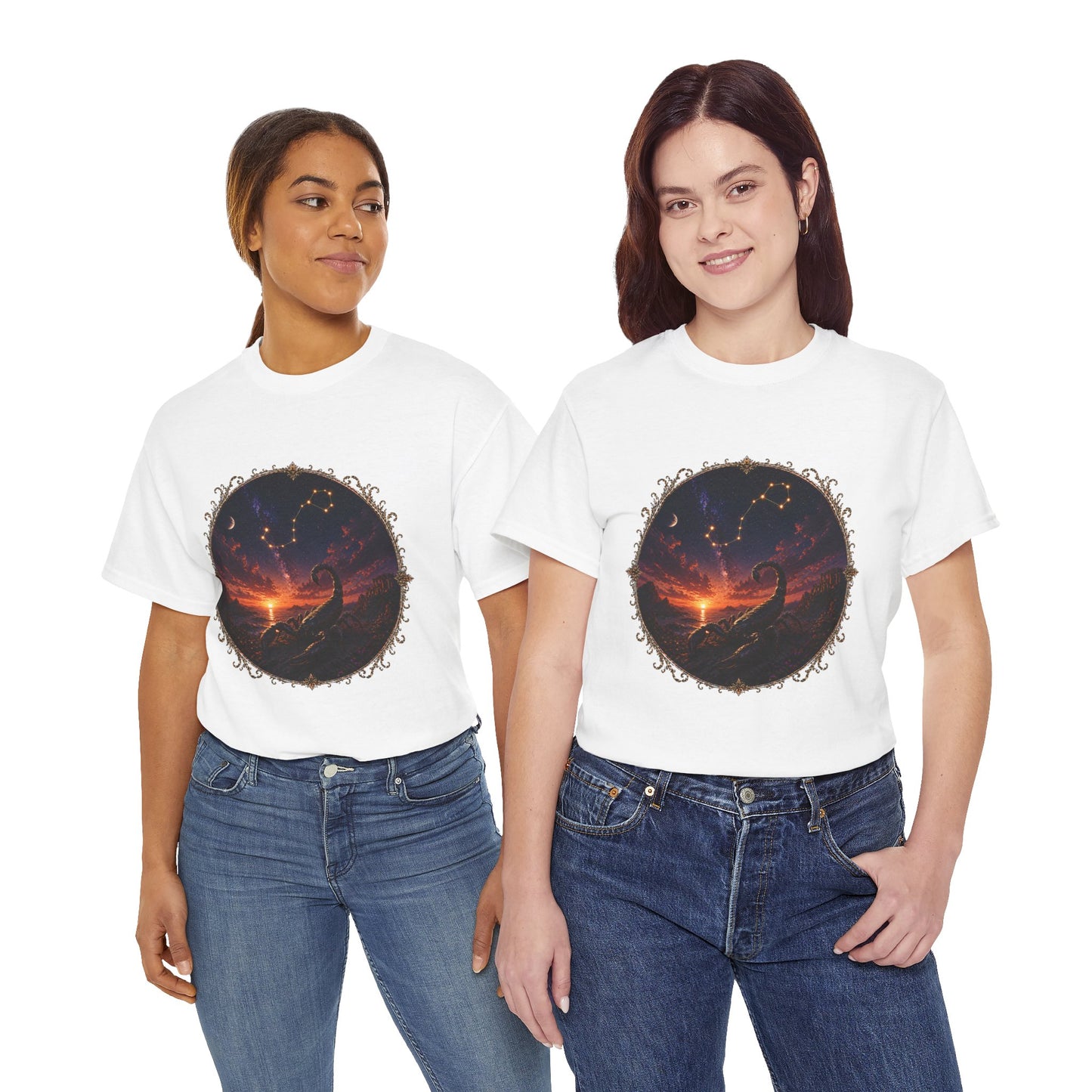 Scorpio Zodiac T-Shirt – Dark Scorpion Mystic Design | Intense Astrology Power Tee
