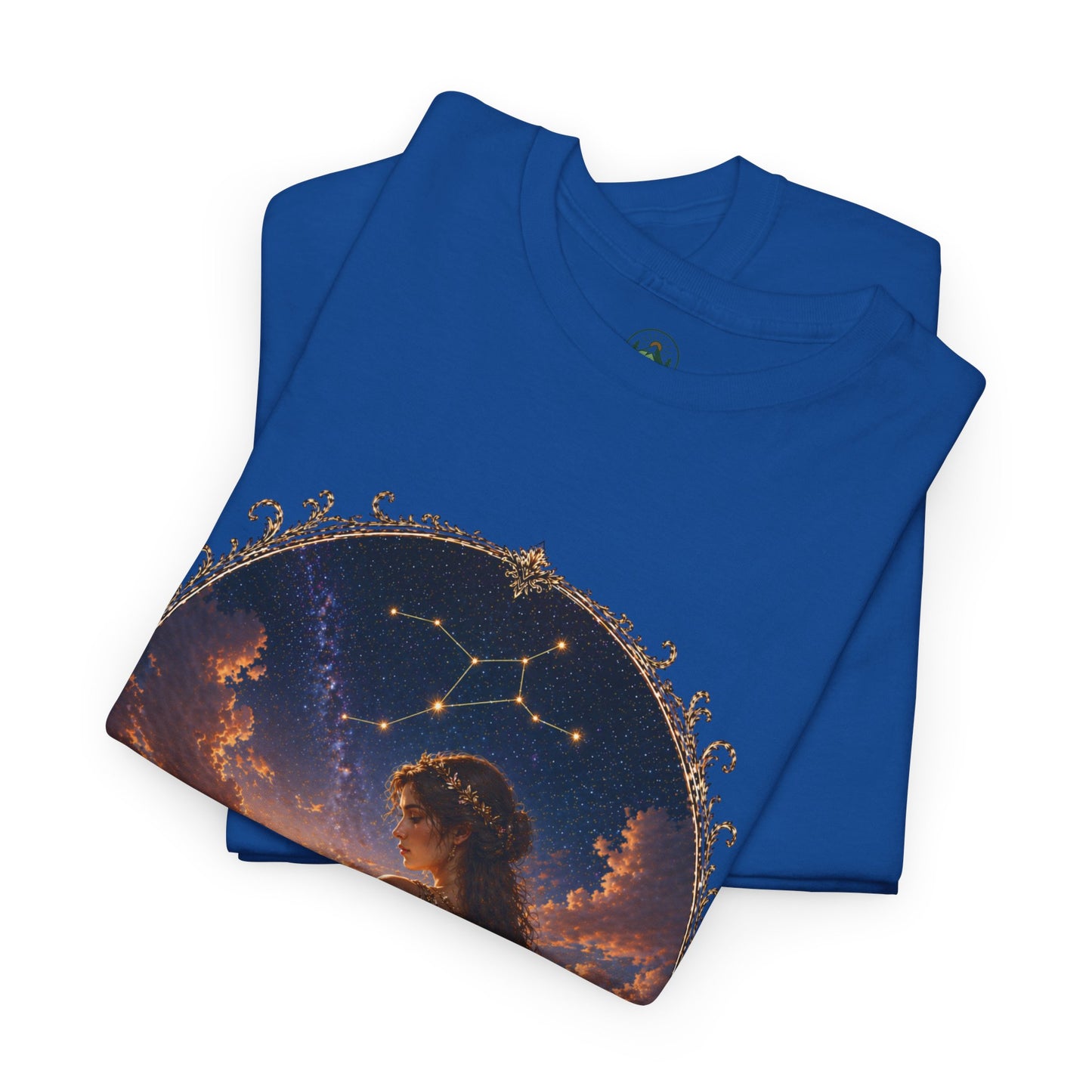 Virgo Zodiac T-Shirt – Minimalist Maiden Design | Elegant Astrology & Nature Tee