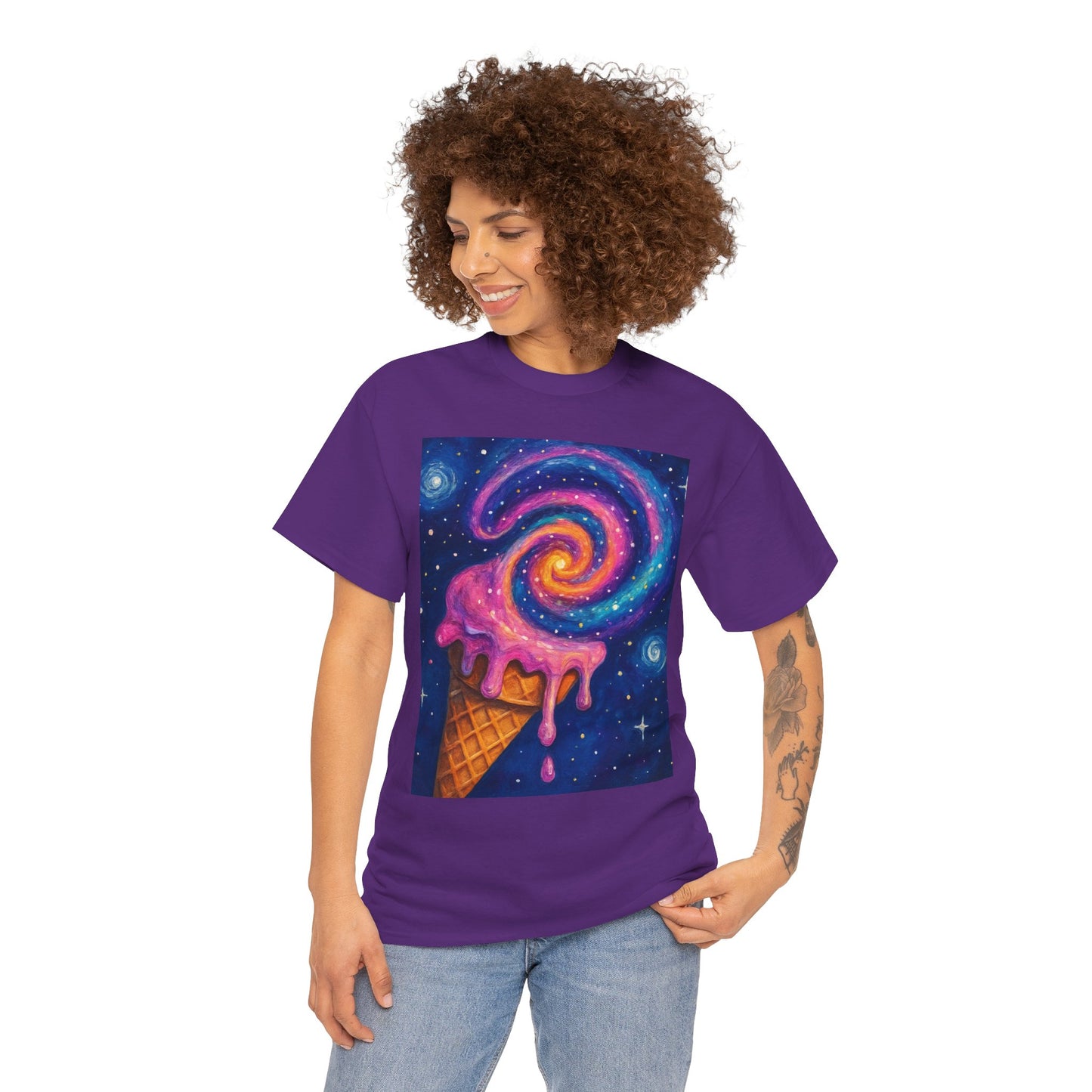 Ice Cream Galaxy T-Shirt – Fun Cosmic Aesthetic Tee