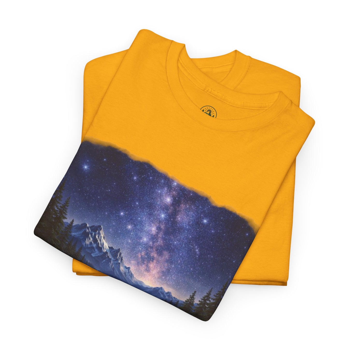 Midnight Reflection Nature T-Shirt – Moonlit Lake & Forest Design