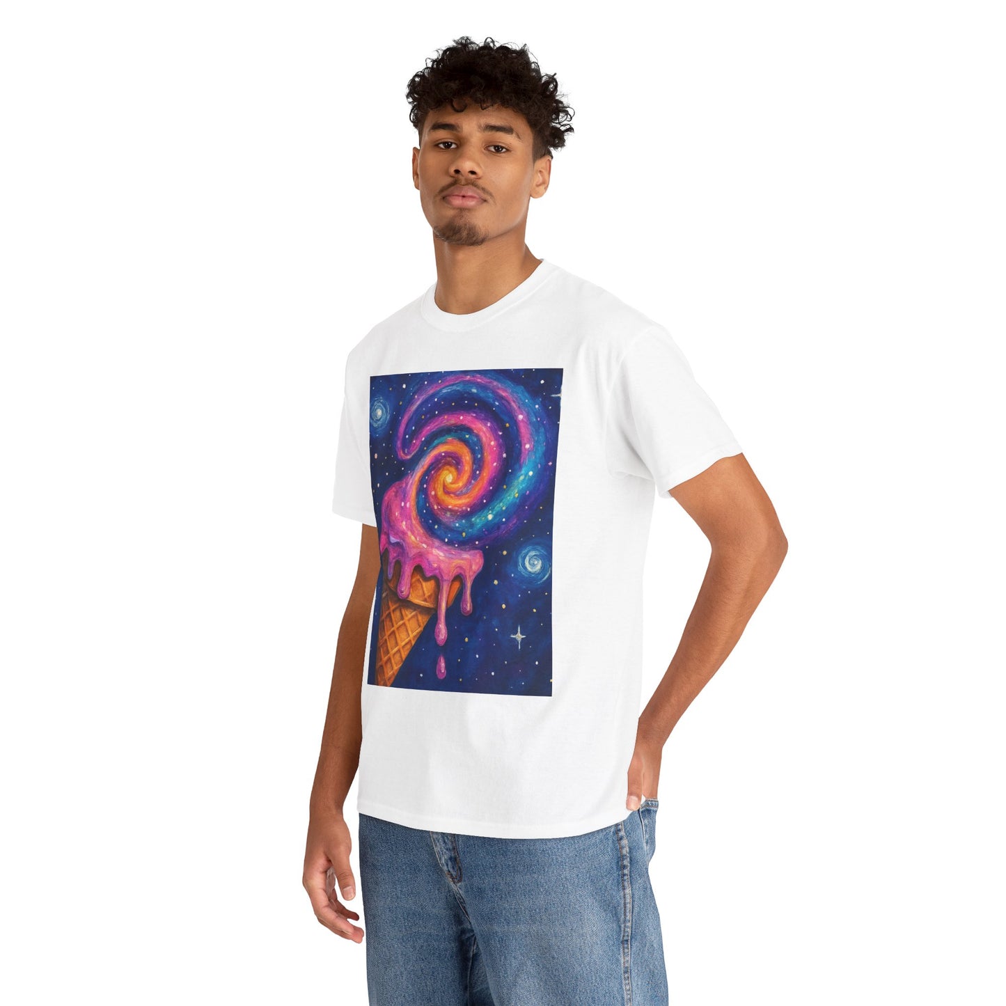 Ice Cream Galaxy T-Shirt – Fun Cosmic Aesthetic Tee