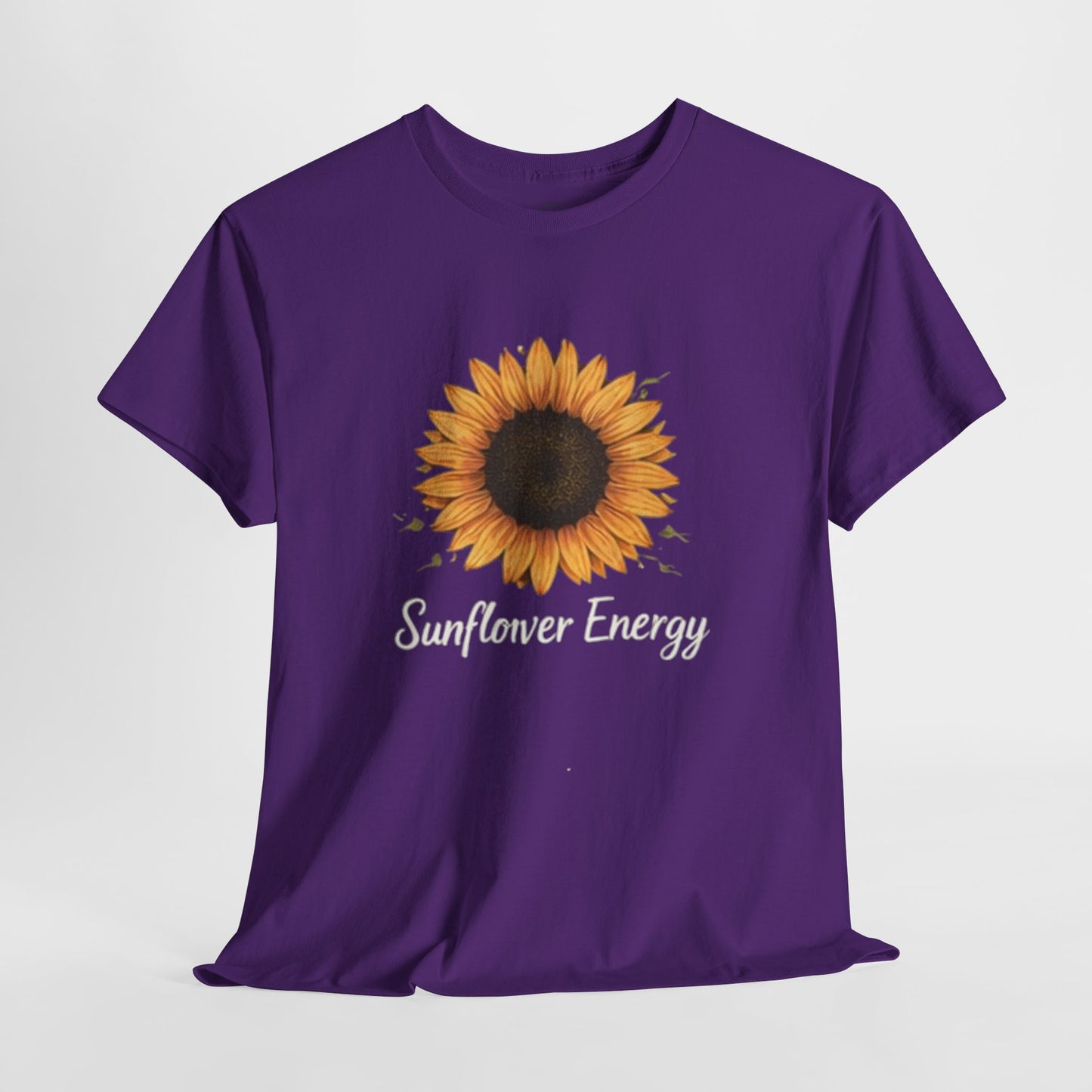 Sunflower Energy T- Shirt - Minimalist Nature Aesthetic Tee, Positive Vibes Graphic Shirt