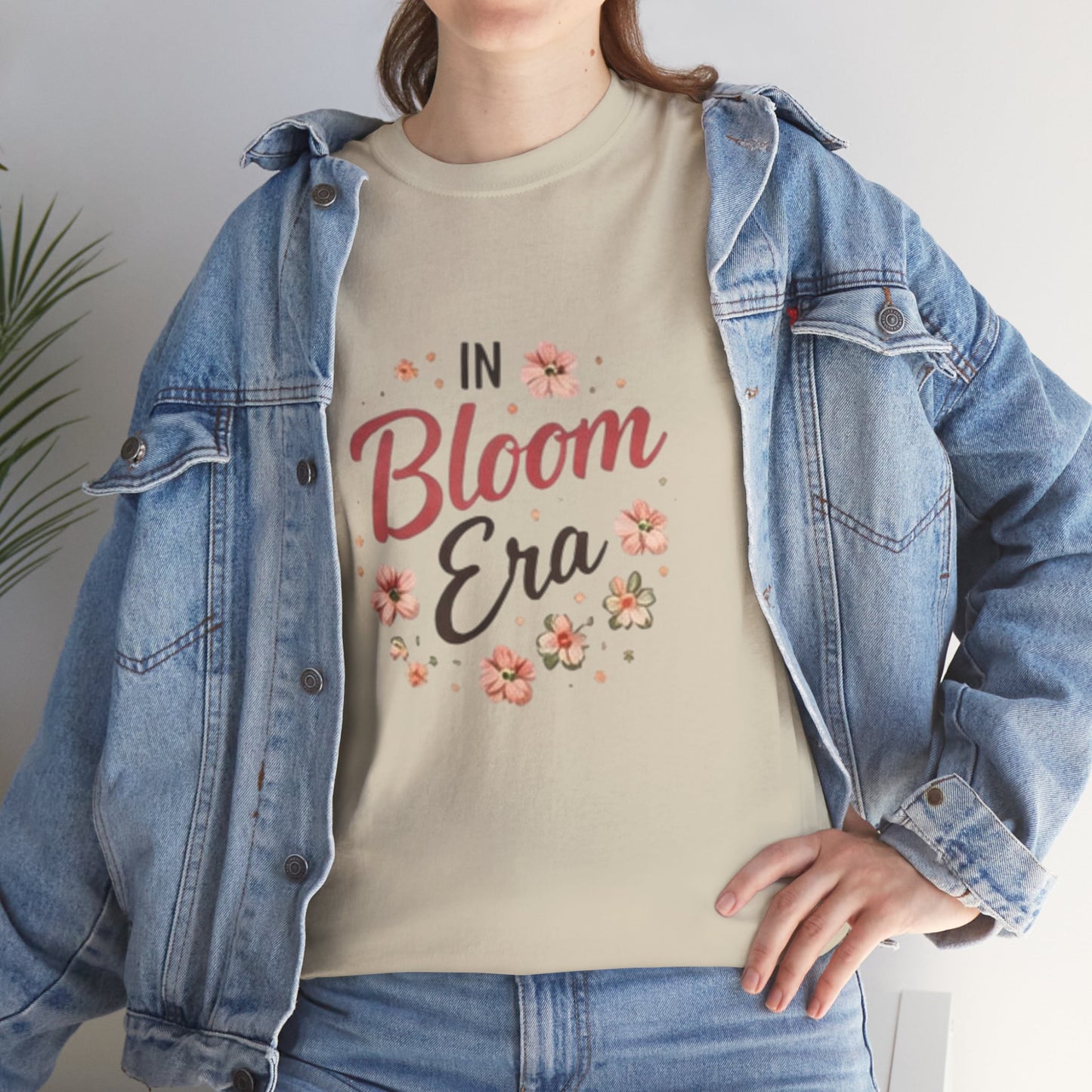 In Bloom Era T-Shirt –Bloom Minimalist Floral Aesthetic Tee, Cute Feminine Graphic Shirt