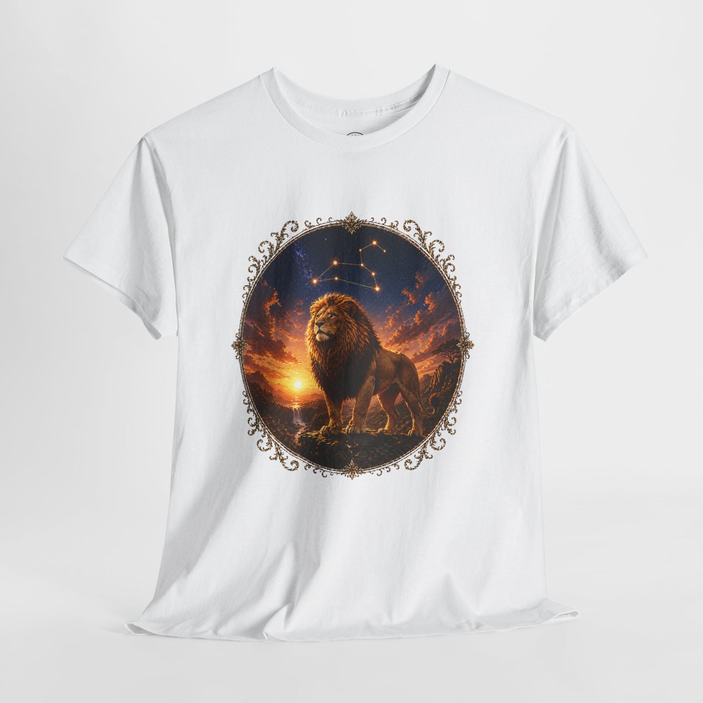 Leo Zodiac T-Shirt – Majestic Lion Cosmic Design | Bold Astrology Power Tee