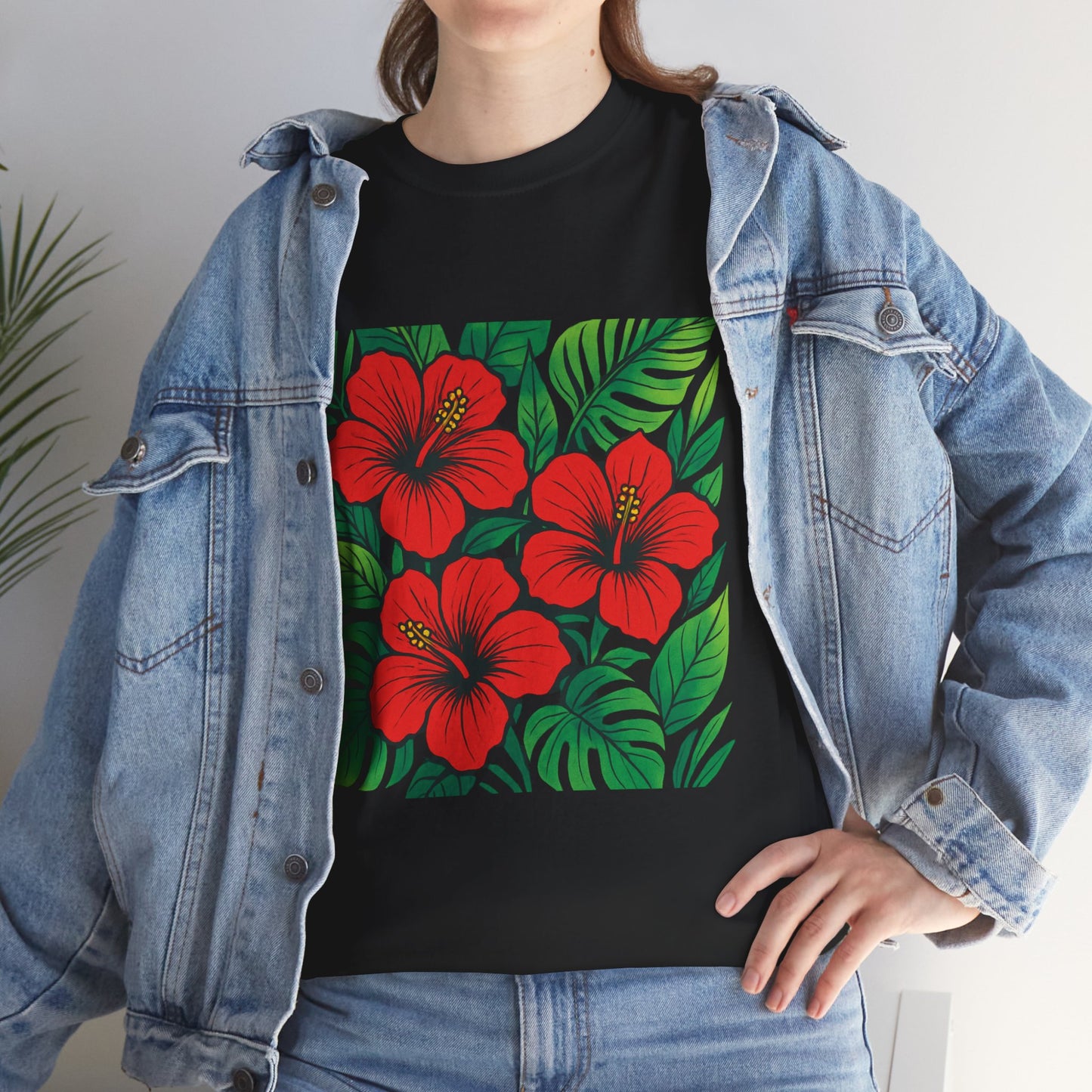 Tropical Hibiscus Flower T-Shirt – Summer Vibe Aesthetic Tee