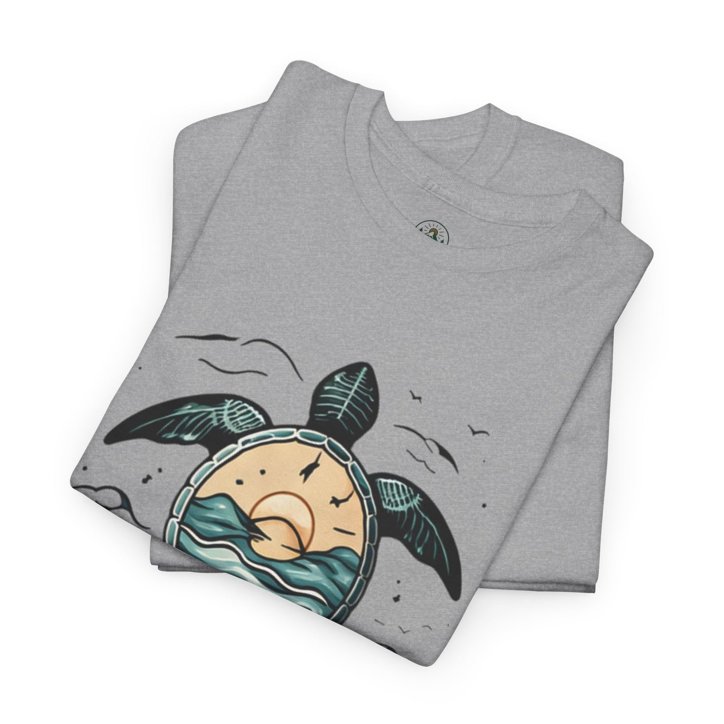 Slow Life Turtle Shirt – Aesthetic Ocean Tee for Relaxed Souls & Beach Lovers