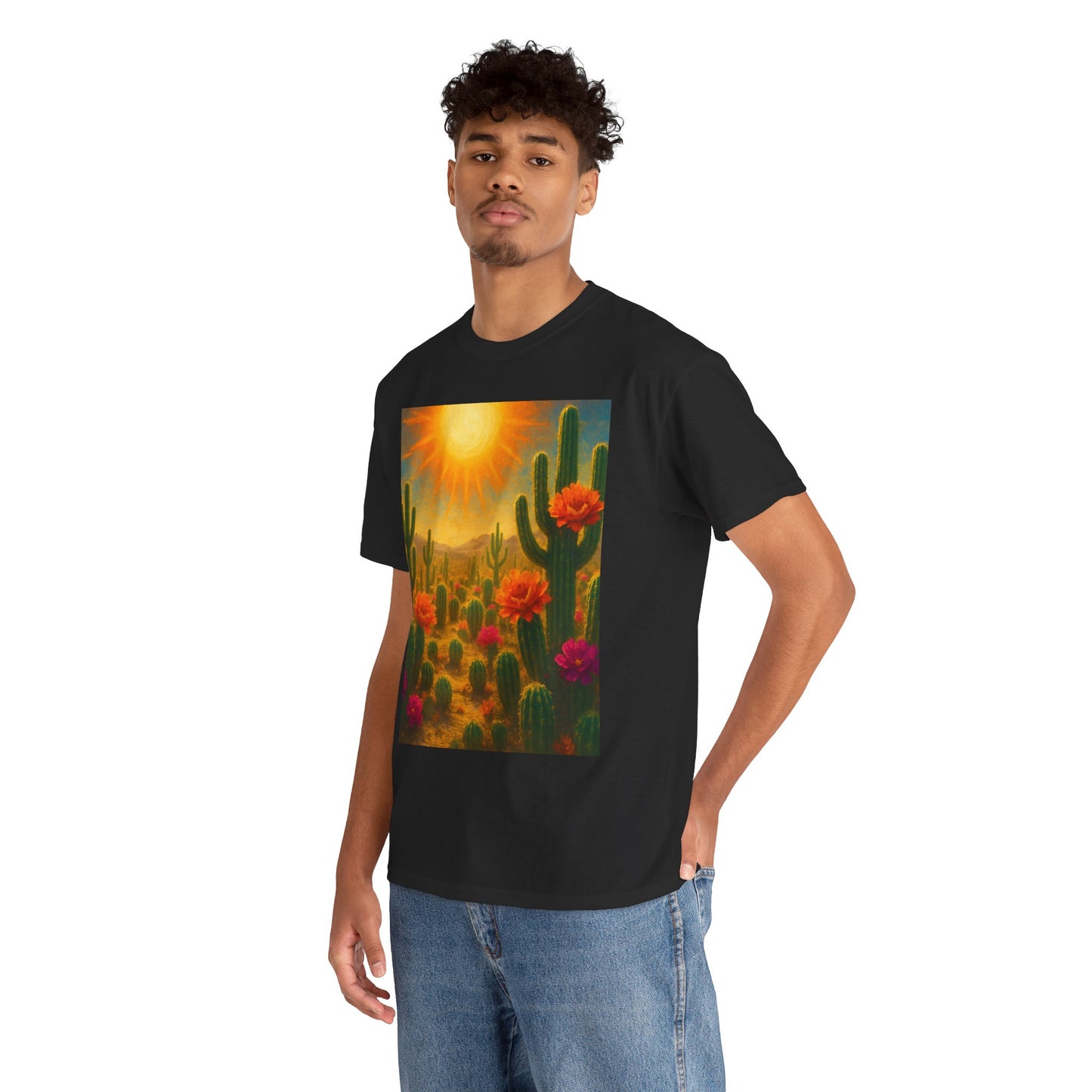 Desert Bloom T-Shirt – Minimalist Nature Aesthetic Tee