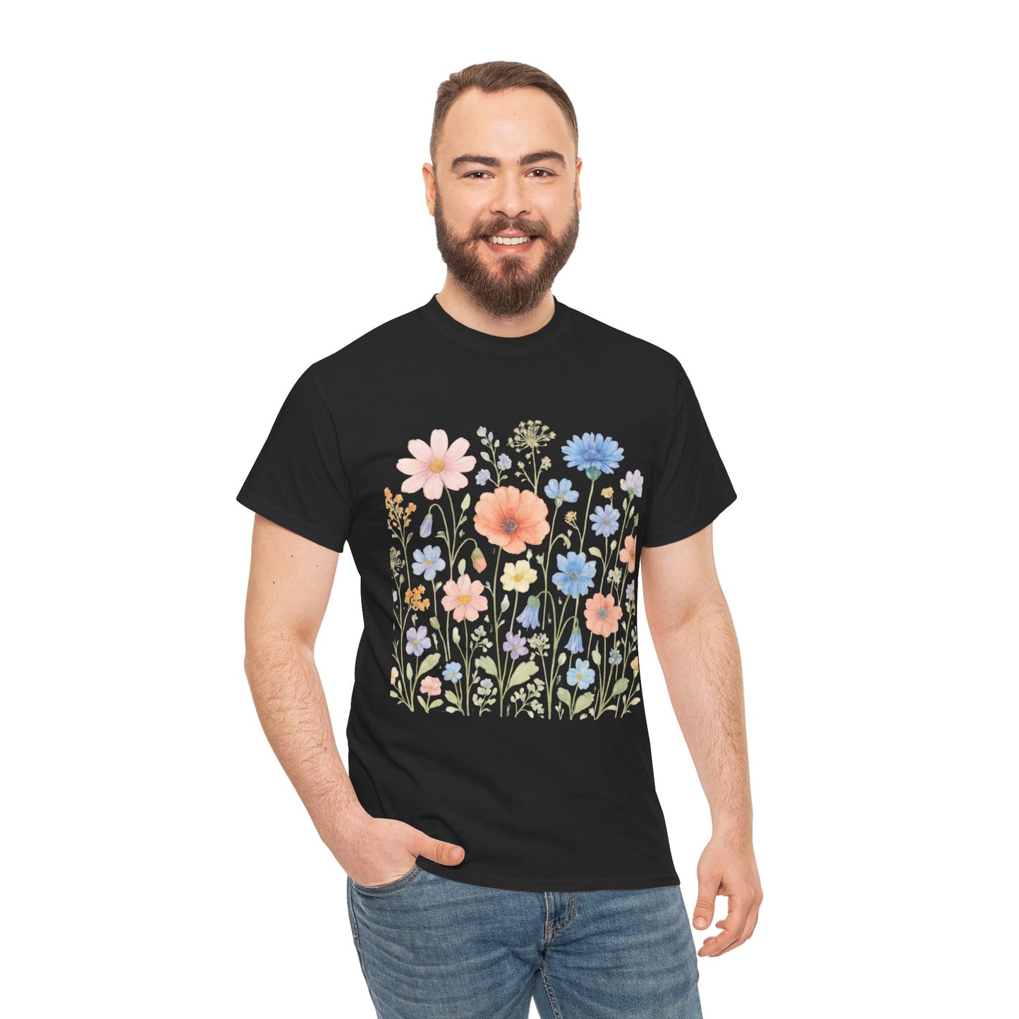 Wildflower Meadow T-Shirt – Nature Floral Aesthetic Tee