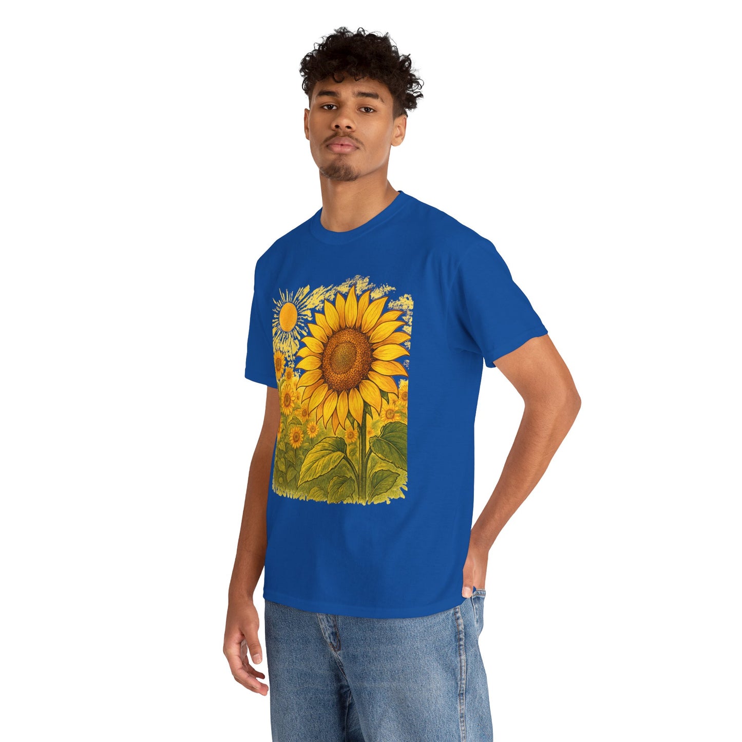 Sunflower Sunshine T-Shirt – Bright Floral Aesthetic Tee