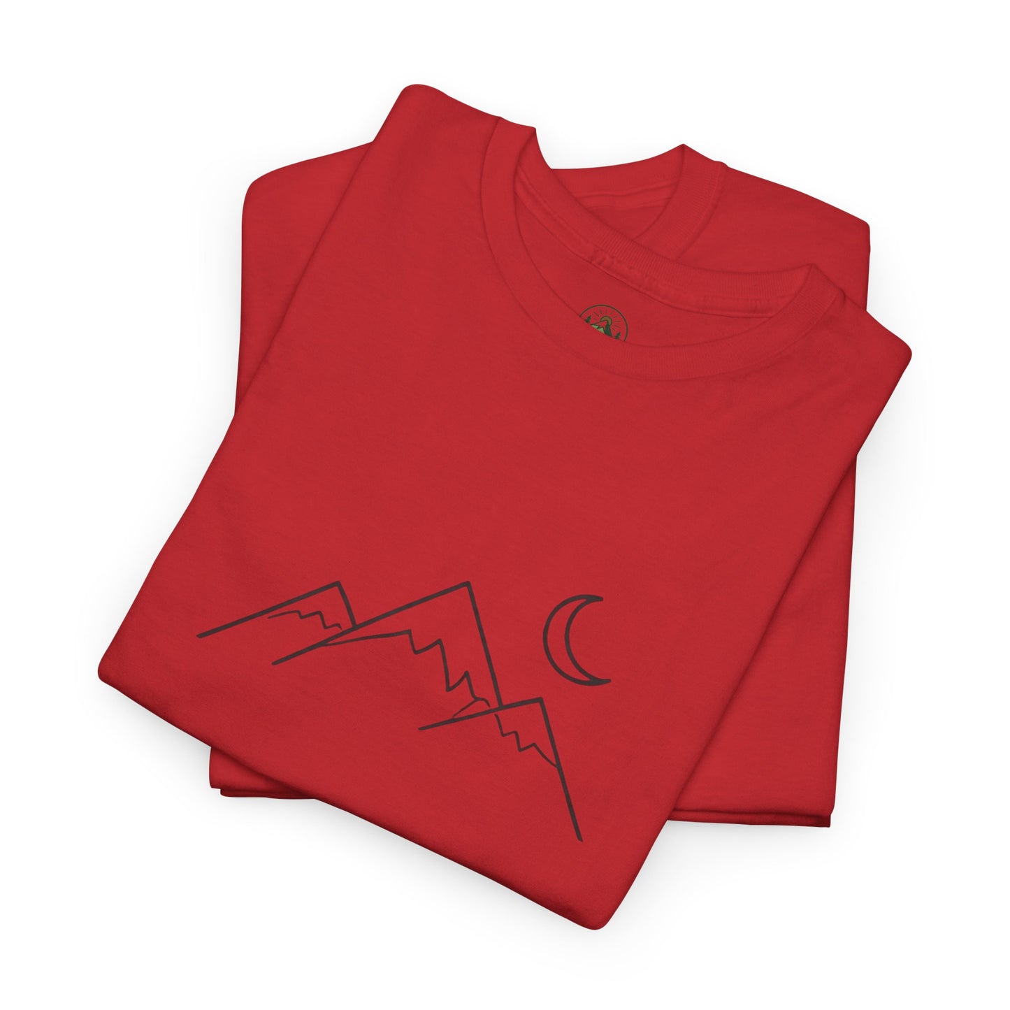 Mountain Moon T-Shirt – Minimalist Nature Night Aesthetic Tee