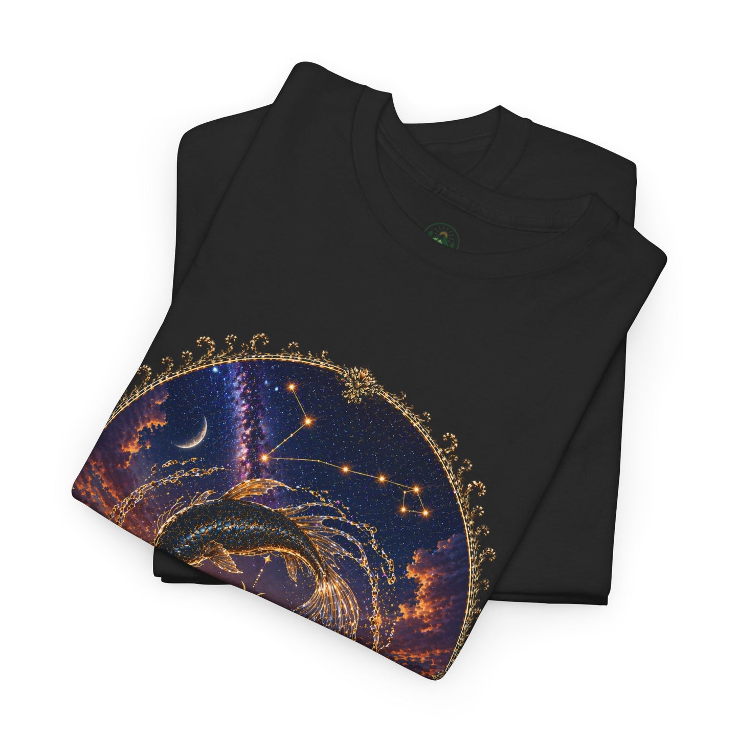 Pisces Zodiac T-Shirt – Dreamy Fish Cosmic Design | Spiritual & Aesthetic Astrology Tee
