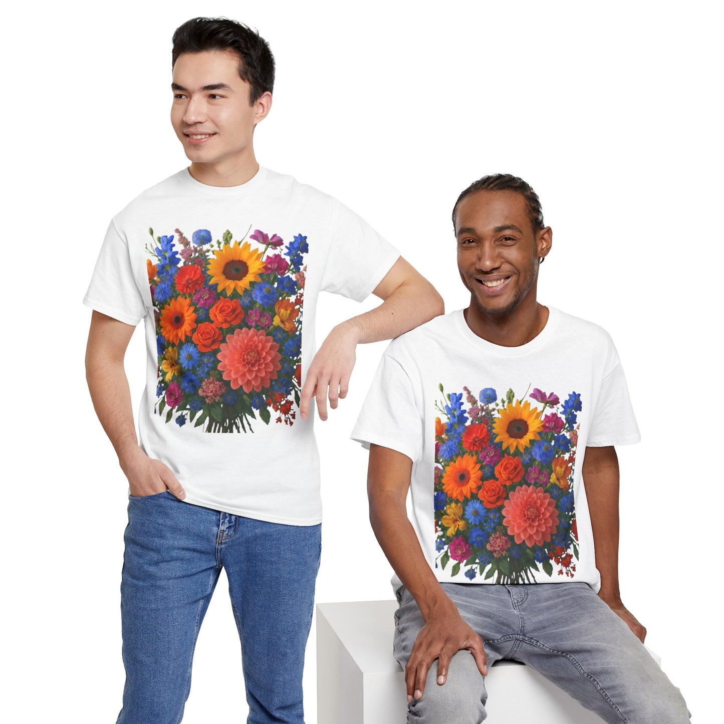 Garden Bouquet Flower T-Shirt – Summer Floral Aesthetic Tee
