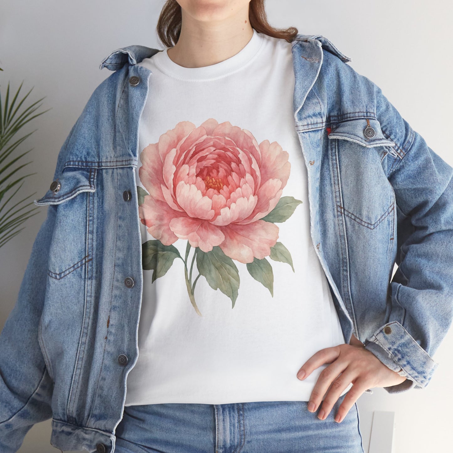 Peony Flower T-Shirt – Soft Floral Aesthetic Tee