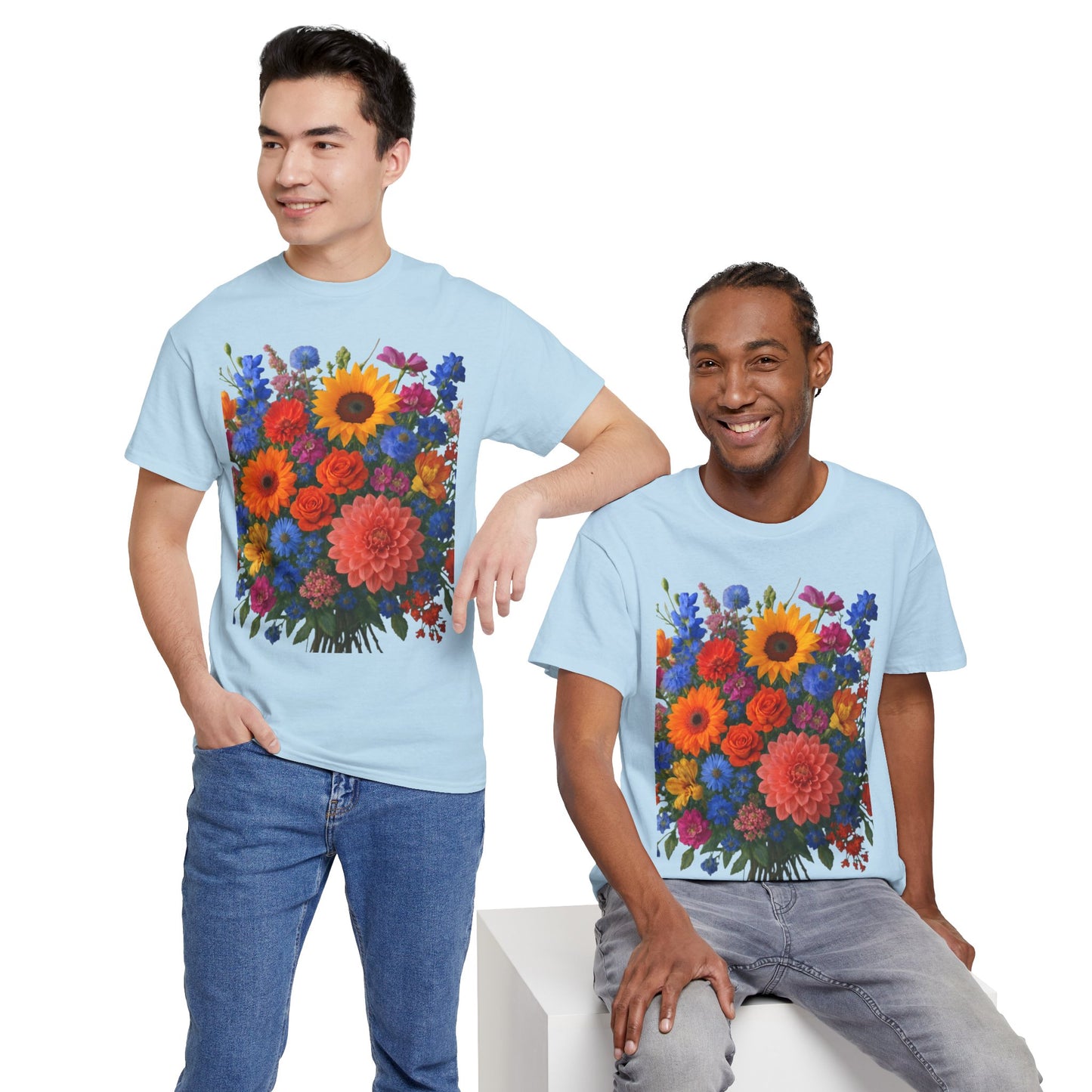 Garden Bouquet Flower T-Shirt – Summer Floral Aesthetic Tee