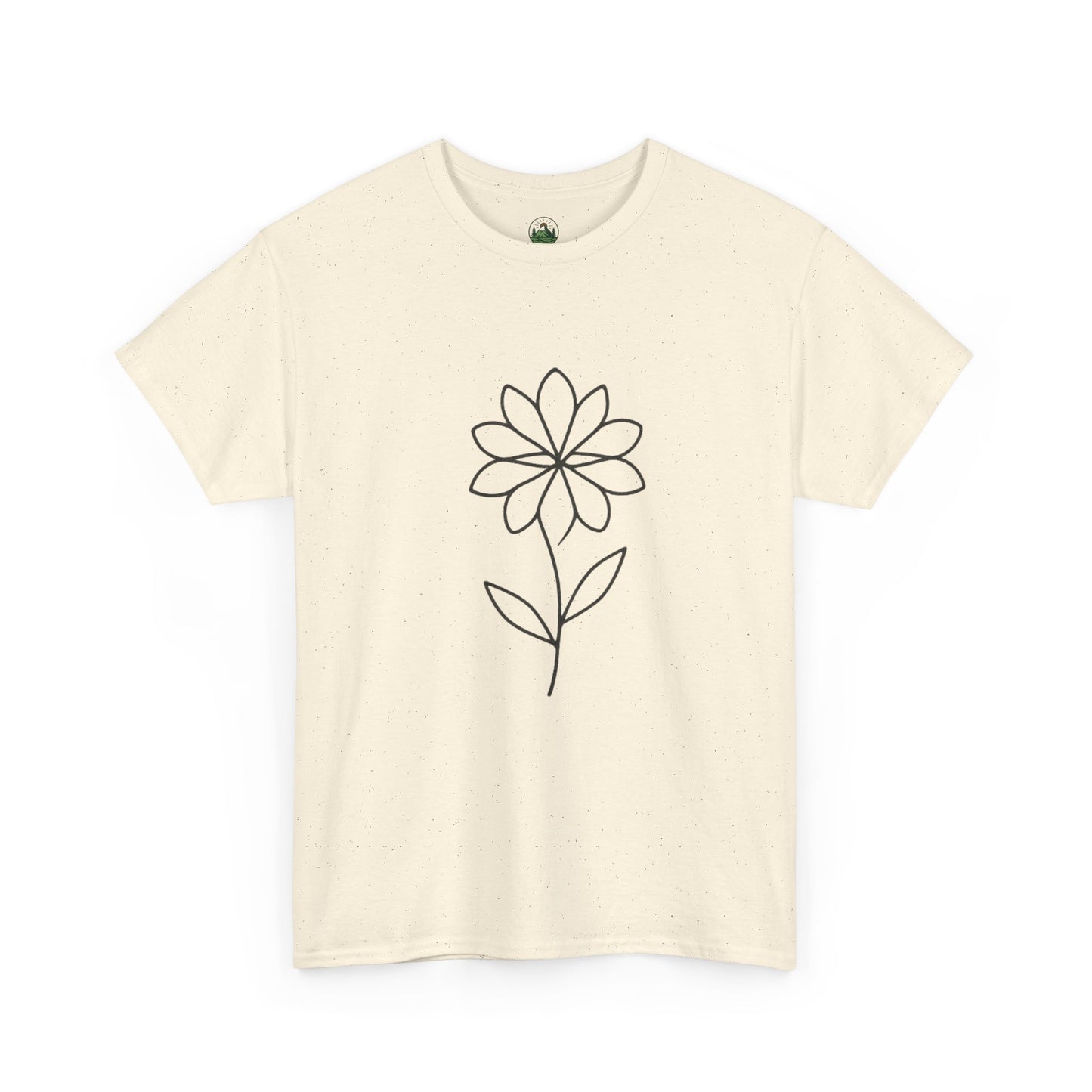 Minimalist Flower T-Shirt – Soft Floral Aesthetic Tee