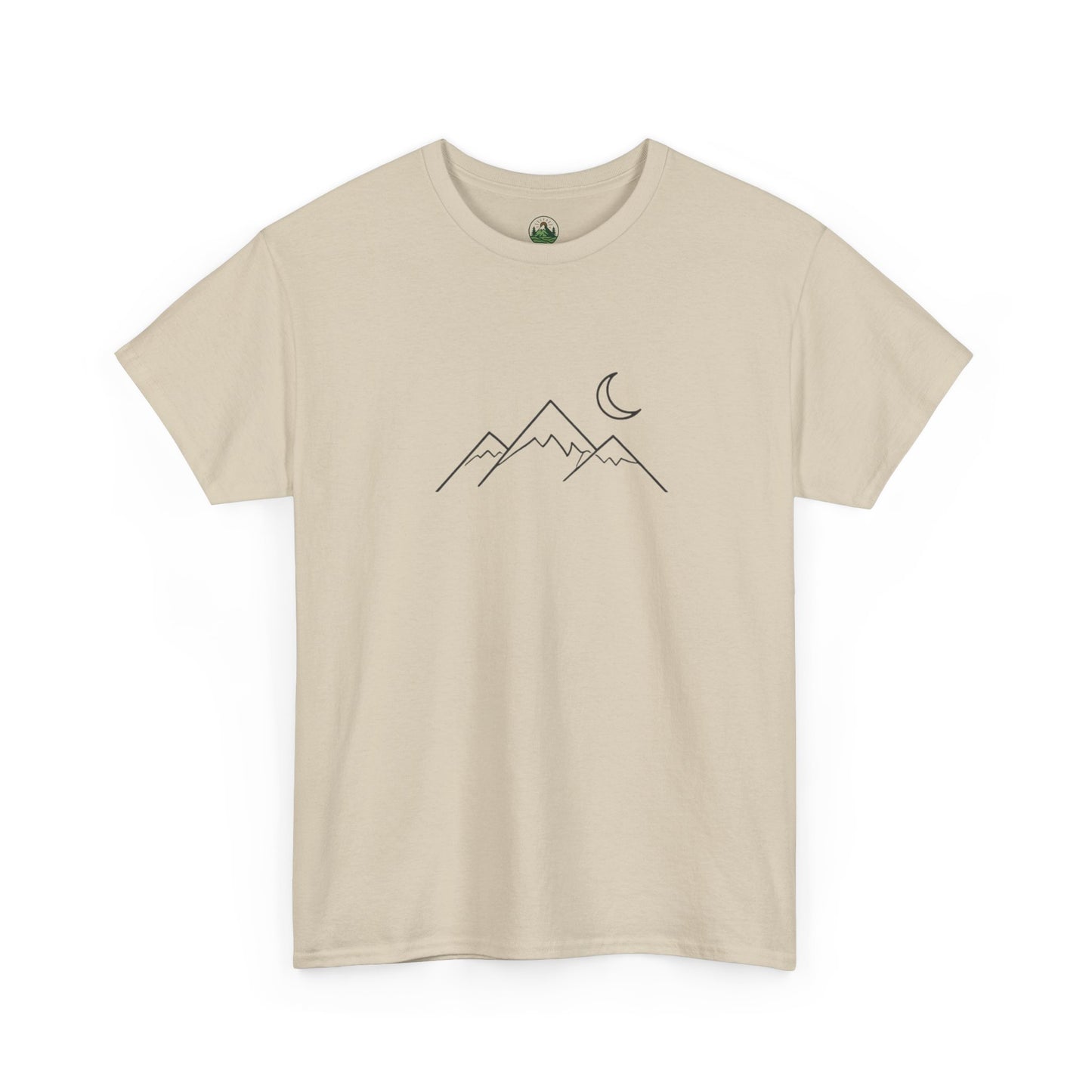 Mountain Moon T-Shirt – Minimalist Nature Night Aesthetic Tee