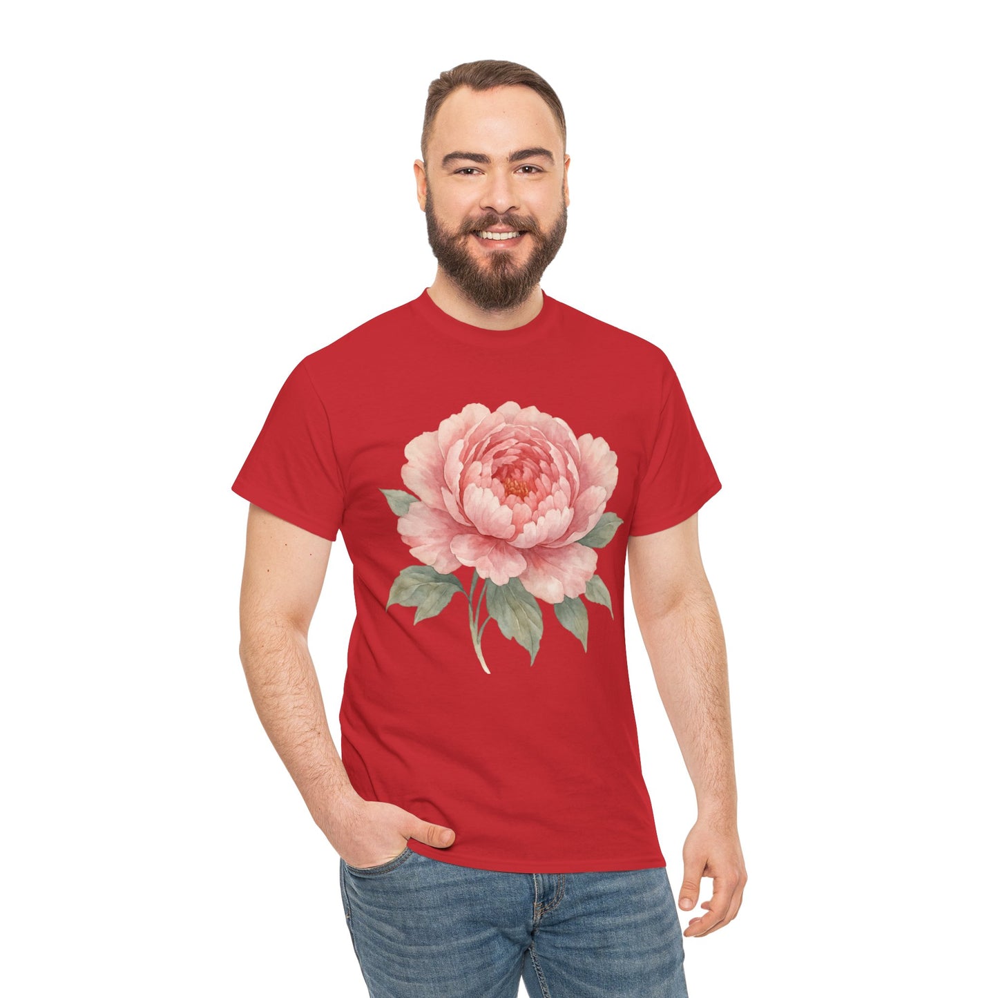 Peony Flower T-Shirt – Soft Floral Aesthetic Tee