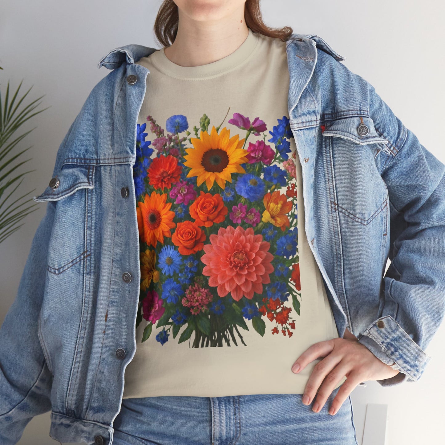 Garden Bouquet Flower T-Shirt – Summer Floral Aesthetic Tee