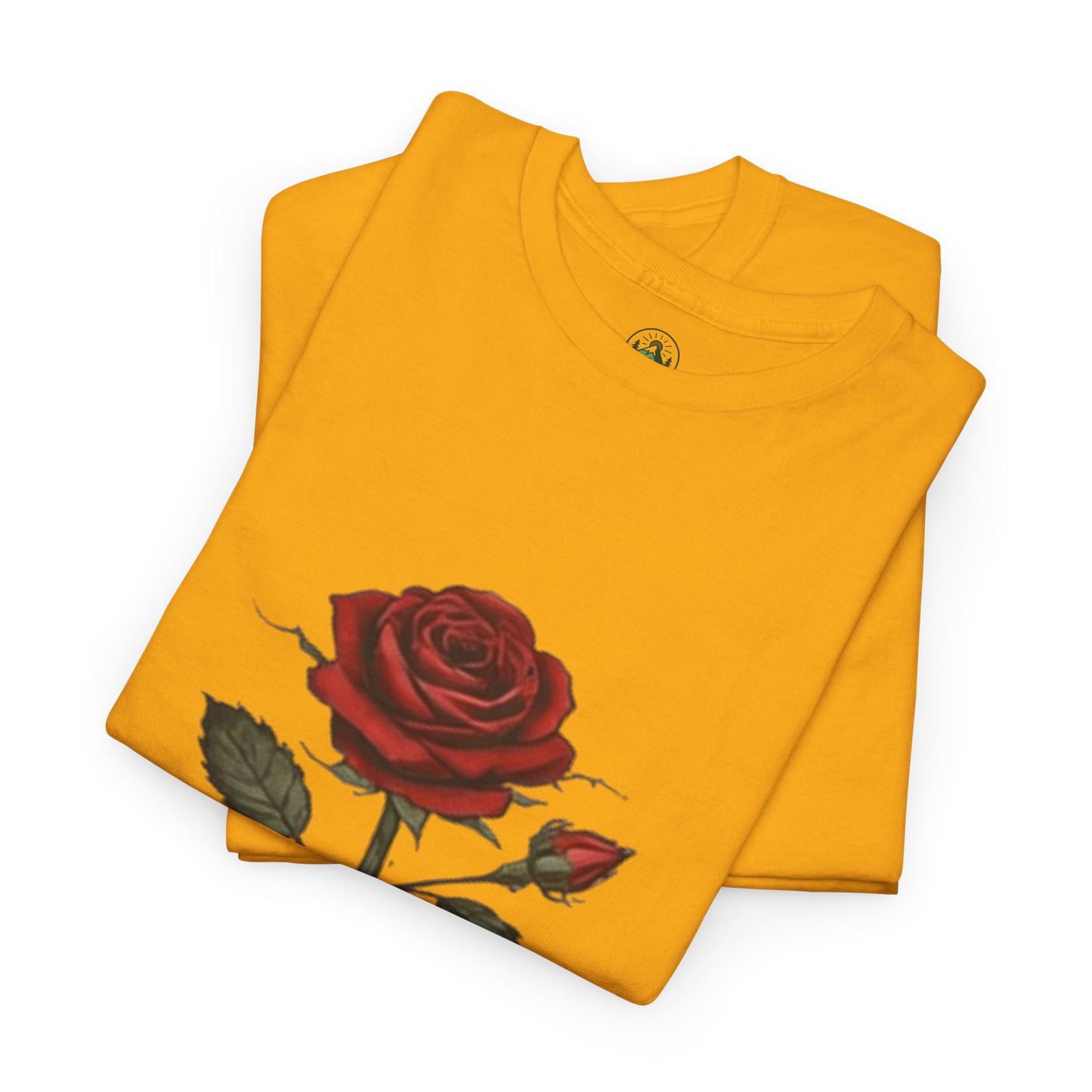 Stay Rooted Rose T-Shirt – Minimalist Nature Graphic Tee, Unisex Botanical Shirt, Nature Lover Gift