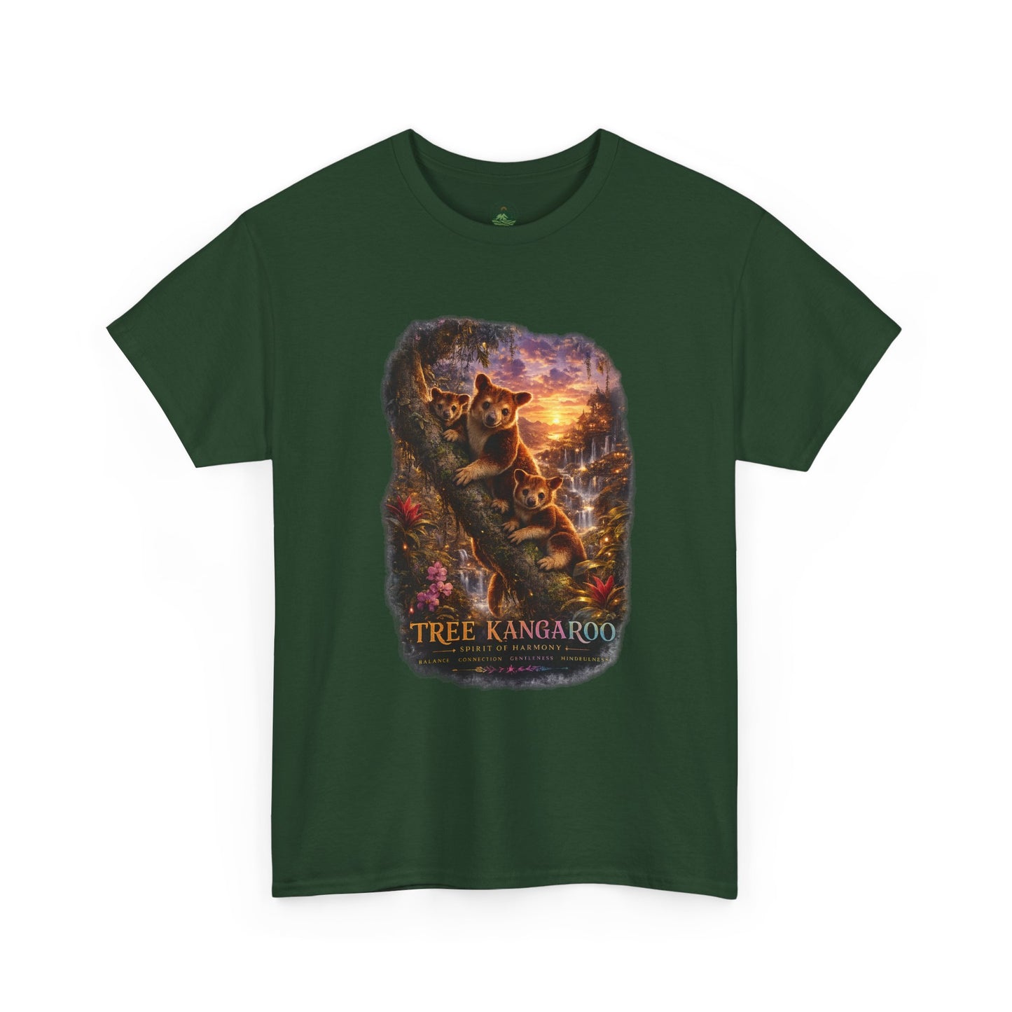 Tree Kangaroo T-Shirt – Mystic Forest Wildlife Design | Rare Nature Graphic Tee