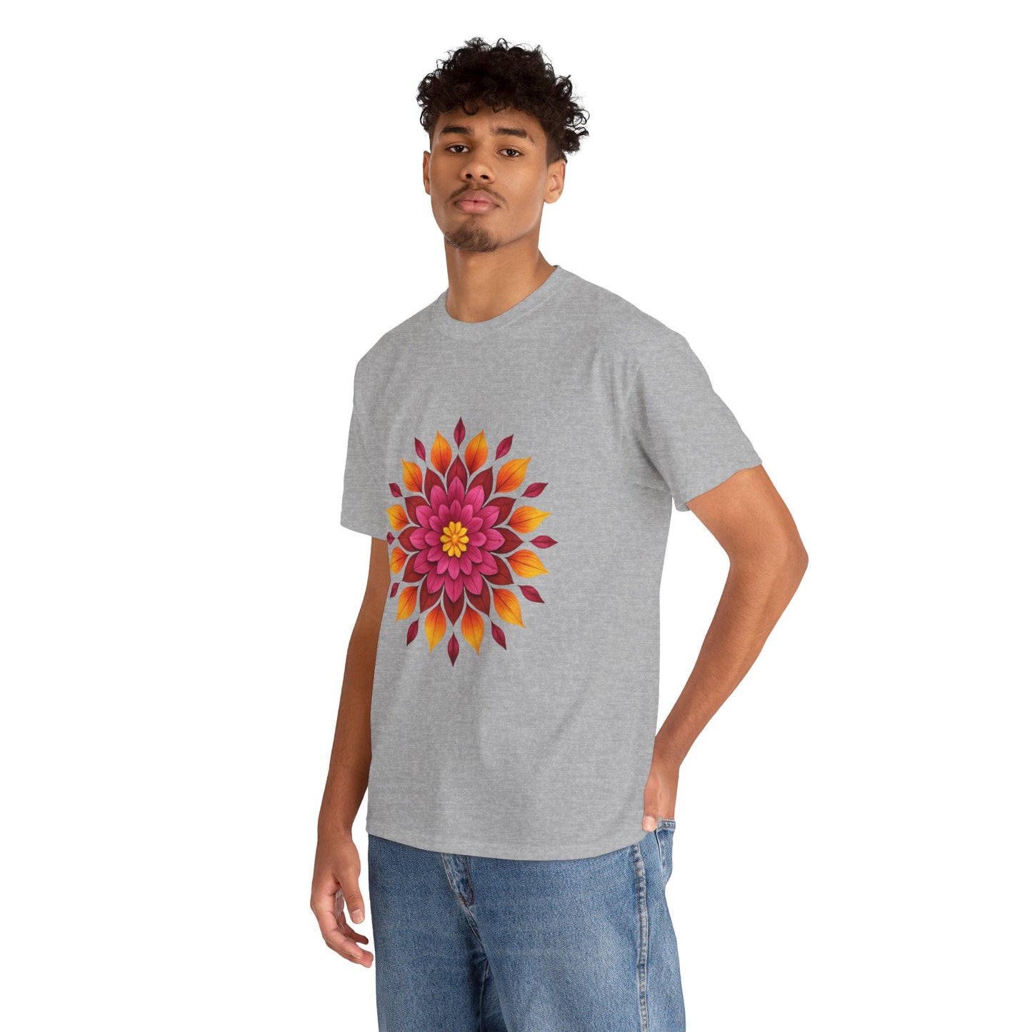 Floral Mandala T- Shirt -Boho Flower Aesthetic Tee