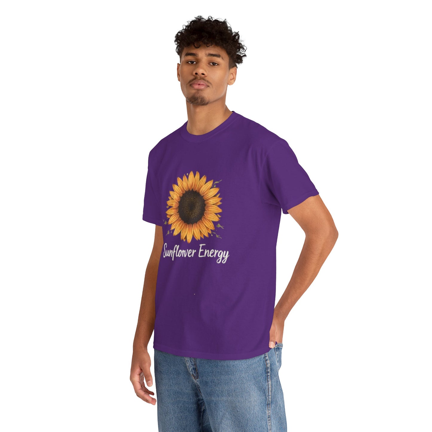 Sunflower Energy T- Shirt - Minimalist Nature Aesthetic Tee, Positive Vibes Graphic Shirt