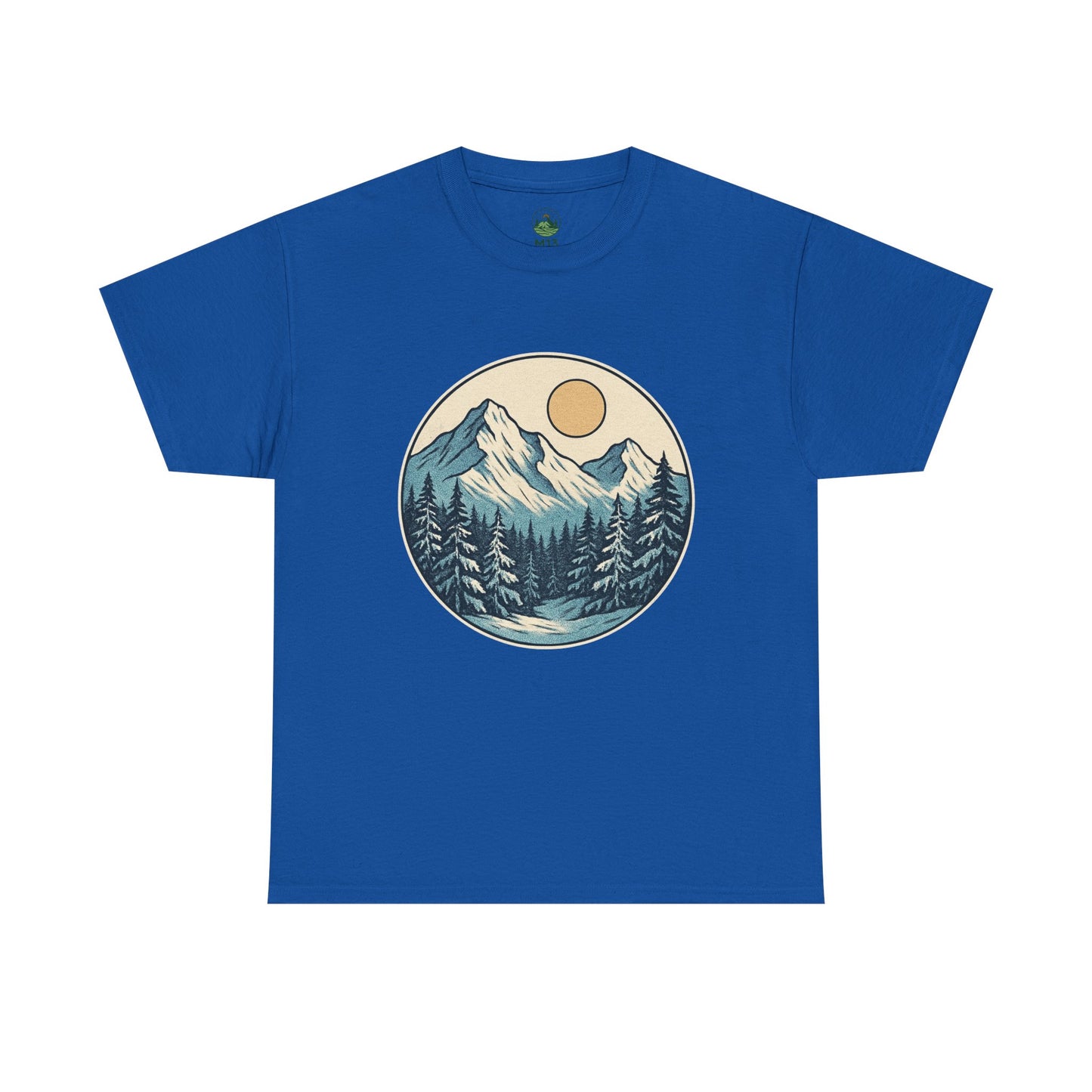 Winter Sunrise T-Shirt – Minimalist Nature Landscape Tee