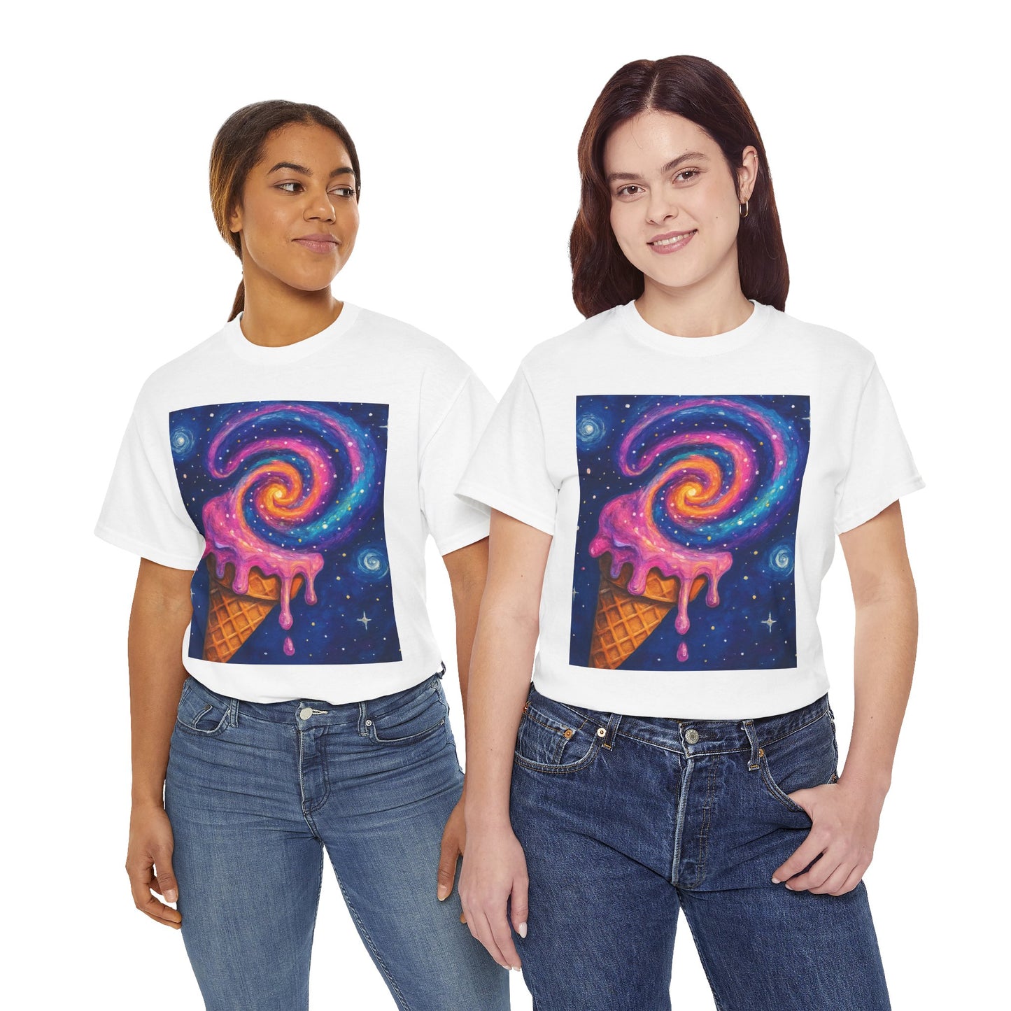 Ice Cream Galaxy T-Shirt – Fun Cosmic Aesthetic Tee