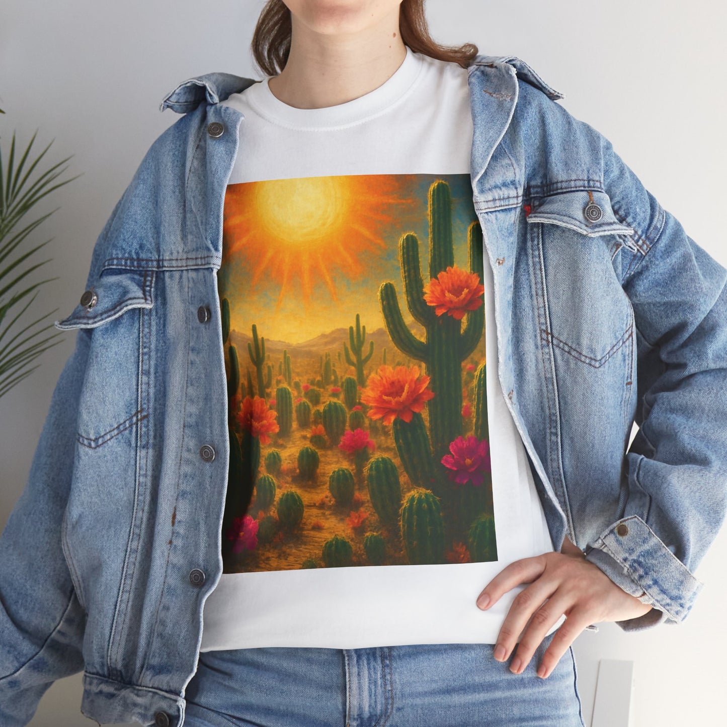 Desert Bloom T-Shirt – Minimalist Nature Aesthetic Tee