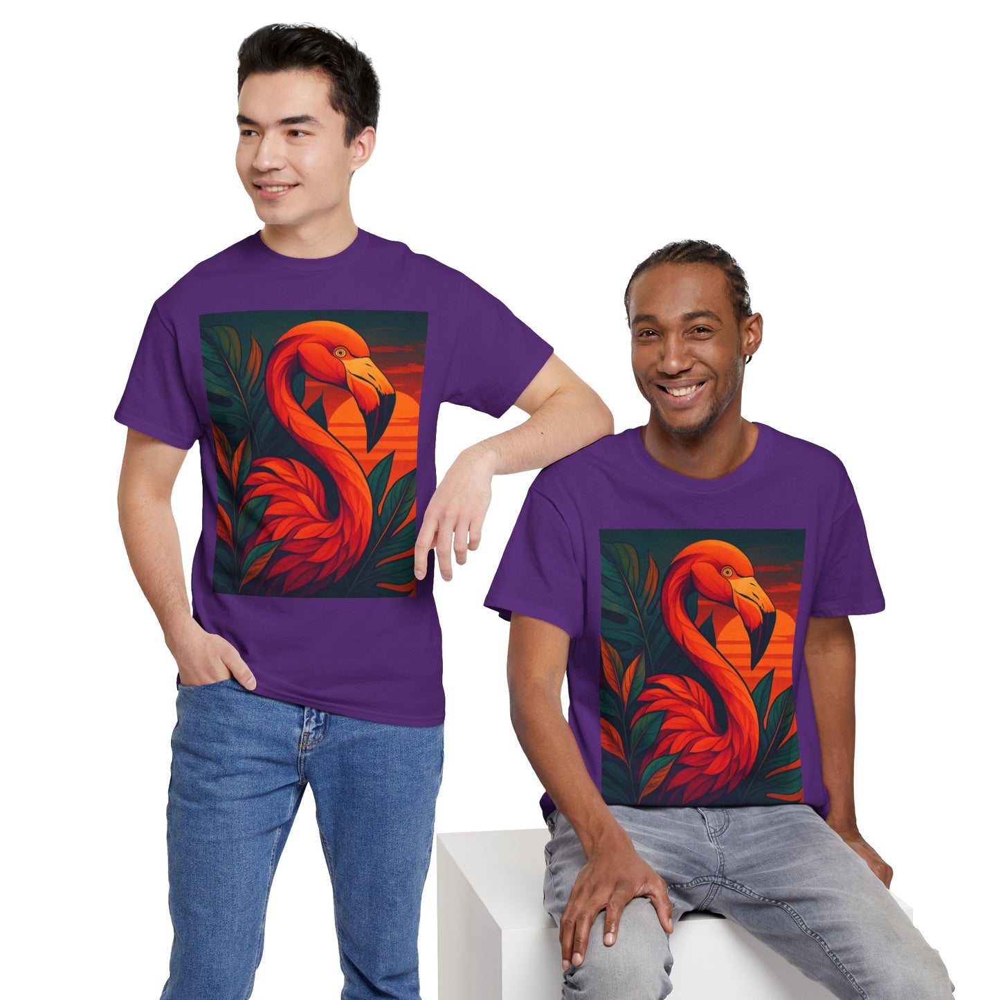 Tropical Animal Fusion T-Shirt – Exotic Nature Graphic Tee