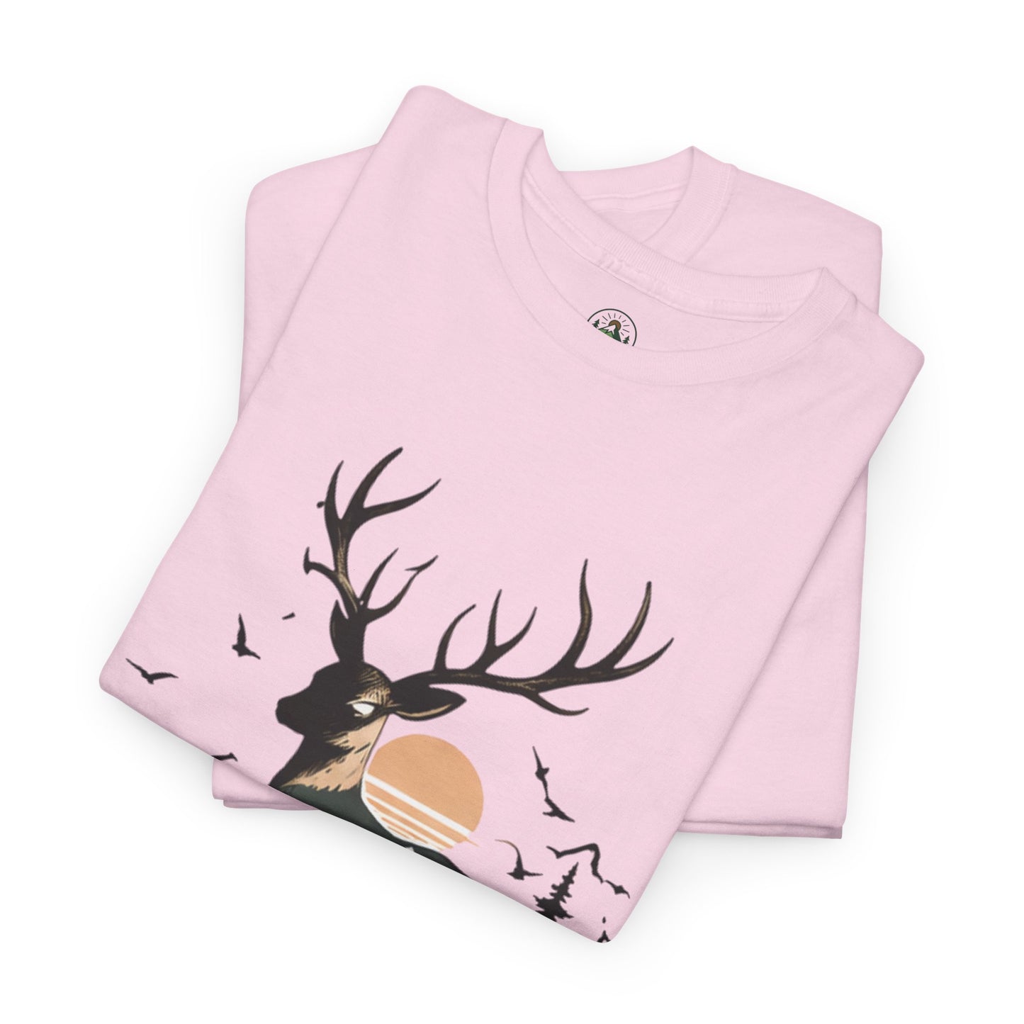 Minimalist Deer Nature T-Shirt – Forest Wildlife Graphic Tee, Calm Aesthetic Shirt