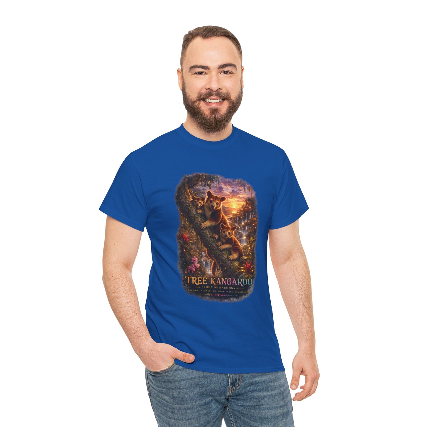 Tree Kangaroo T-Shirt – Mystic Forest Wildlife Design | Rare Nature Graphic Tee