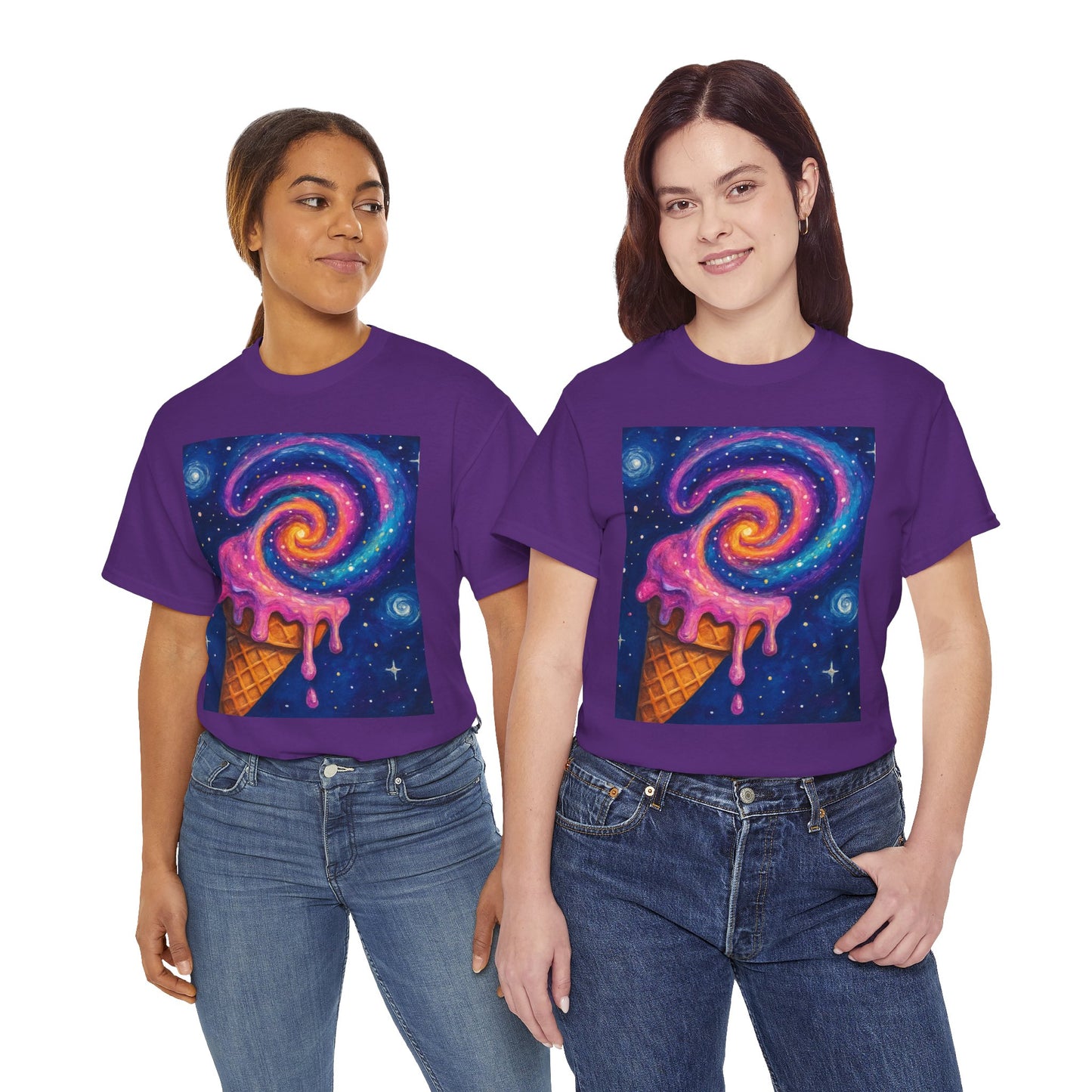 Ice Cream Galaxy T-Shirt – Fun Cosmic Aesthetic Tee